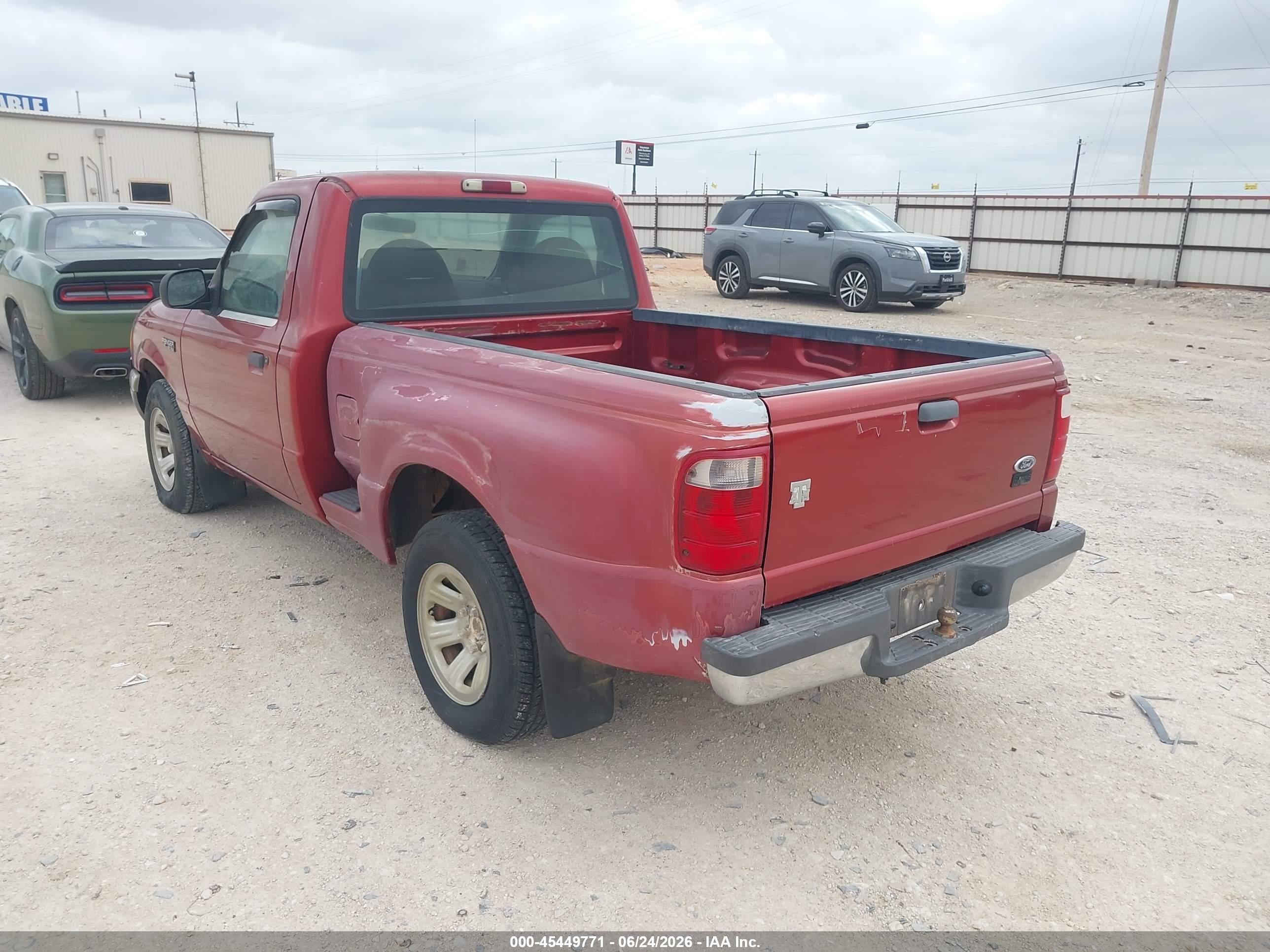 2002 Ford Ranger Xl/xlt Burgundy vin: 1FTYR10D32PA57773