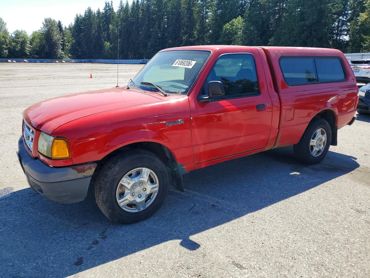 2002 Ford Ranger Red vin: 1FTYR10D32PB13257