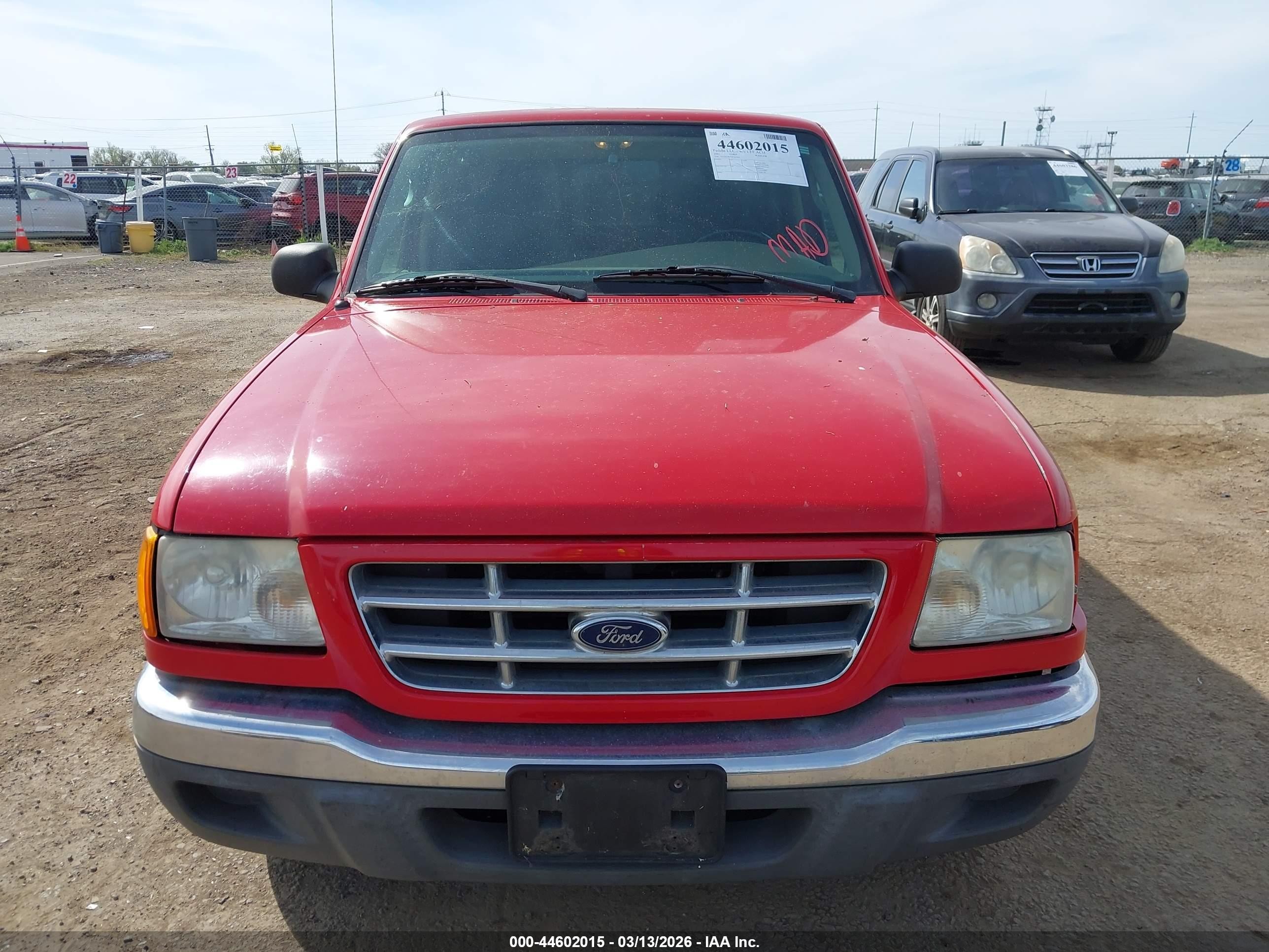 2003 Ford Ranger Xl/xlt Red vin: 1FTYR10D33PA57404