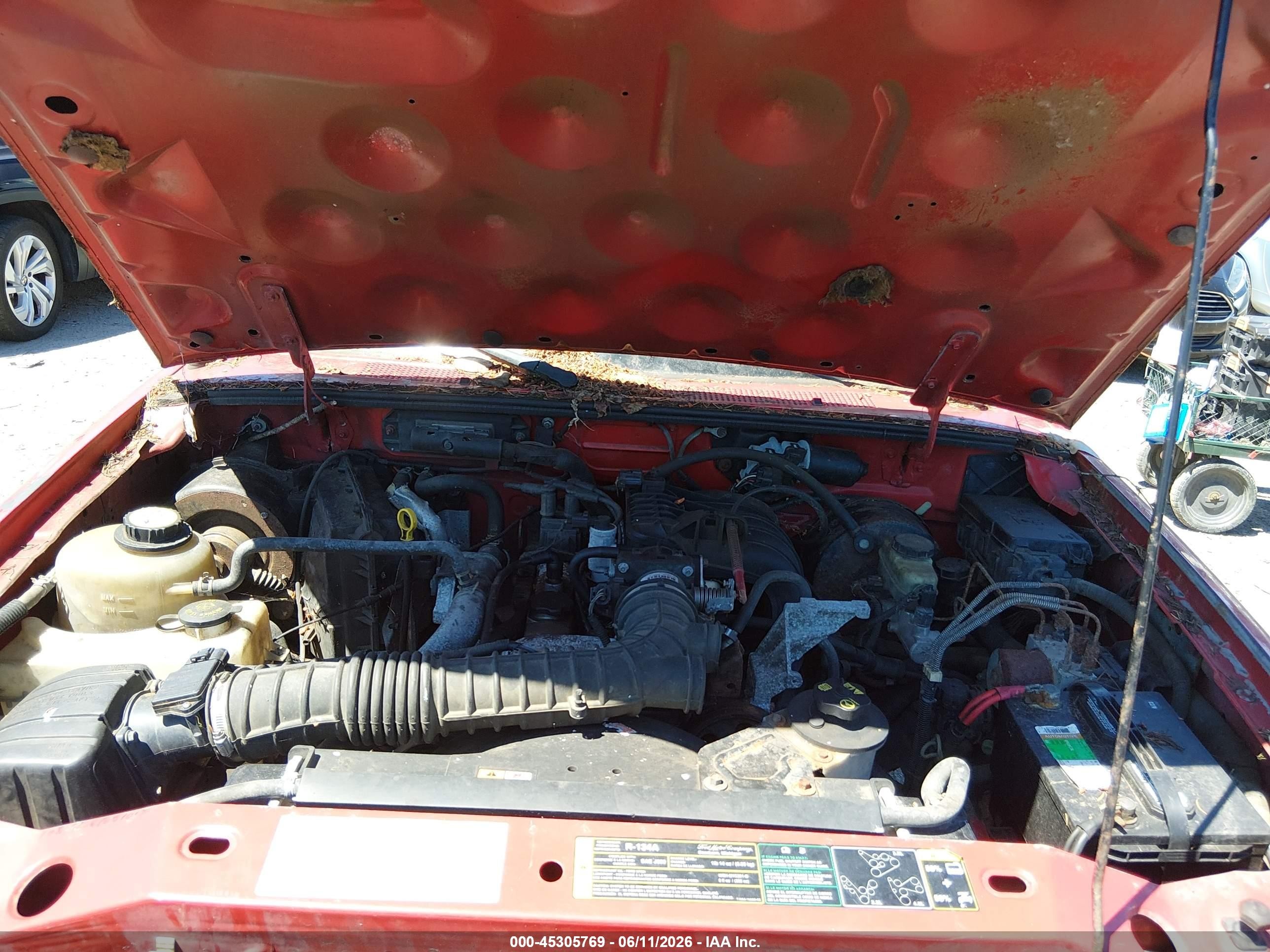 2003 Ford Ranger Xl/xlt Red vin: 1FTYR10D33PB21473