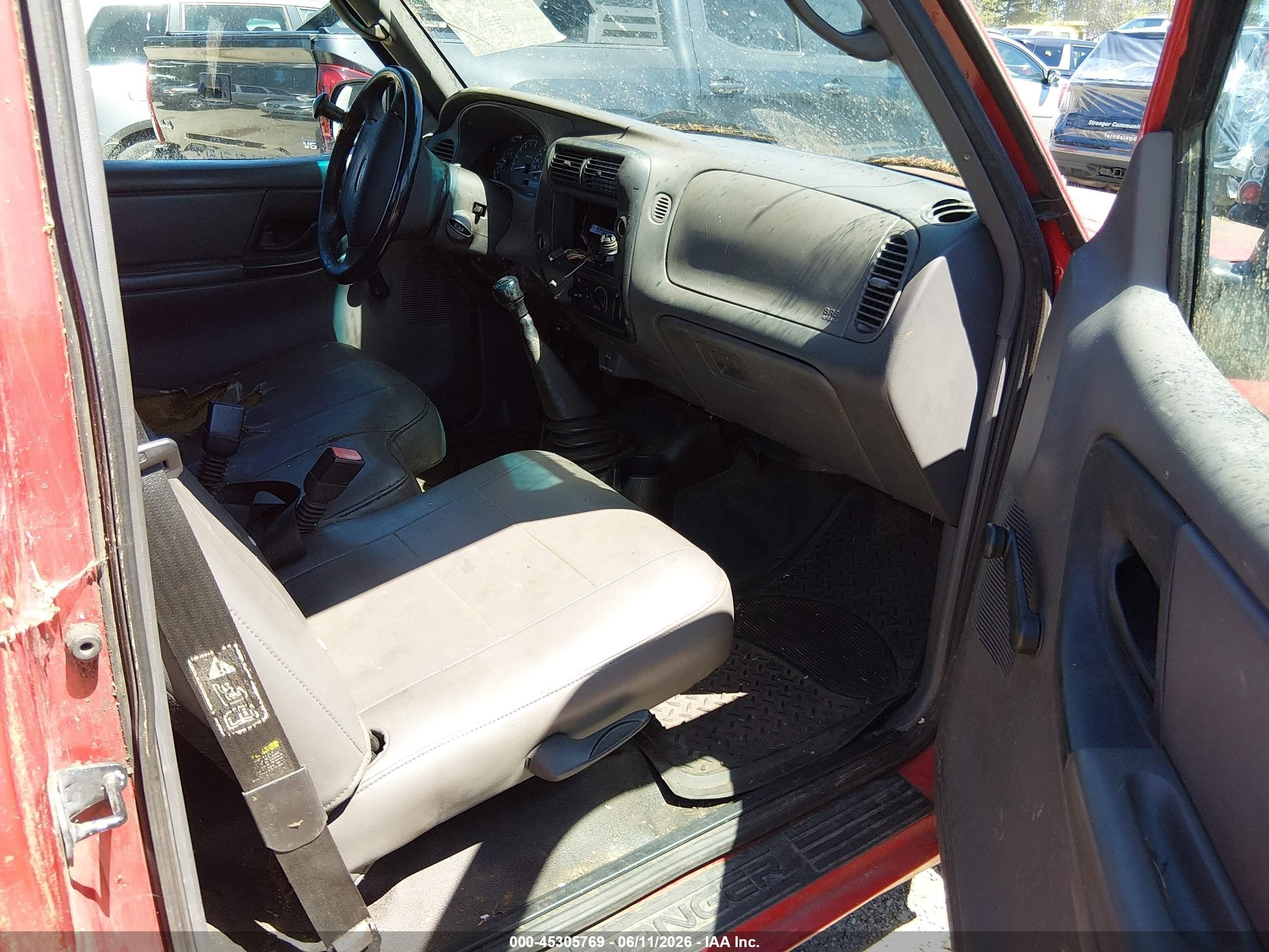 2003 Ford Ranger Xl/xlt Red vin: 1FTYR10D33PB21473