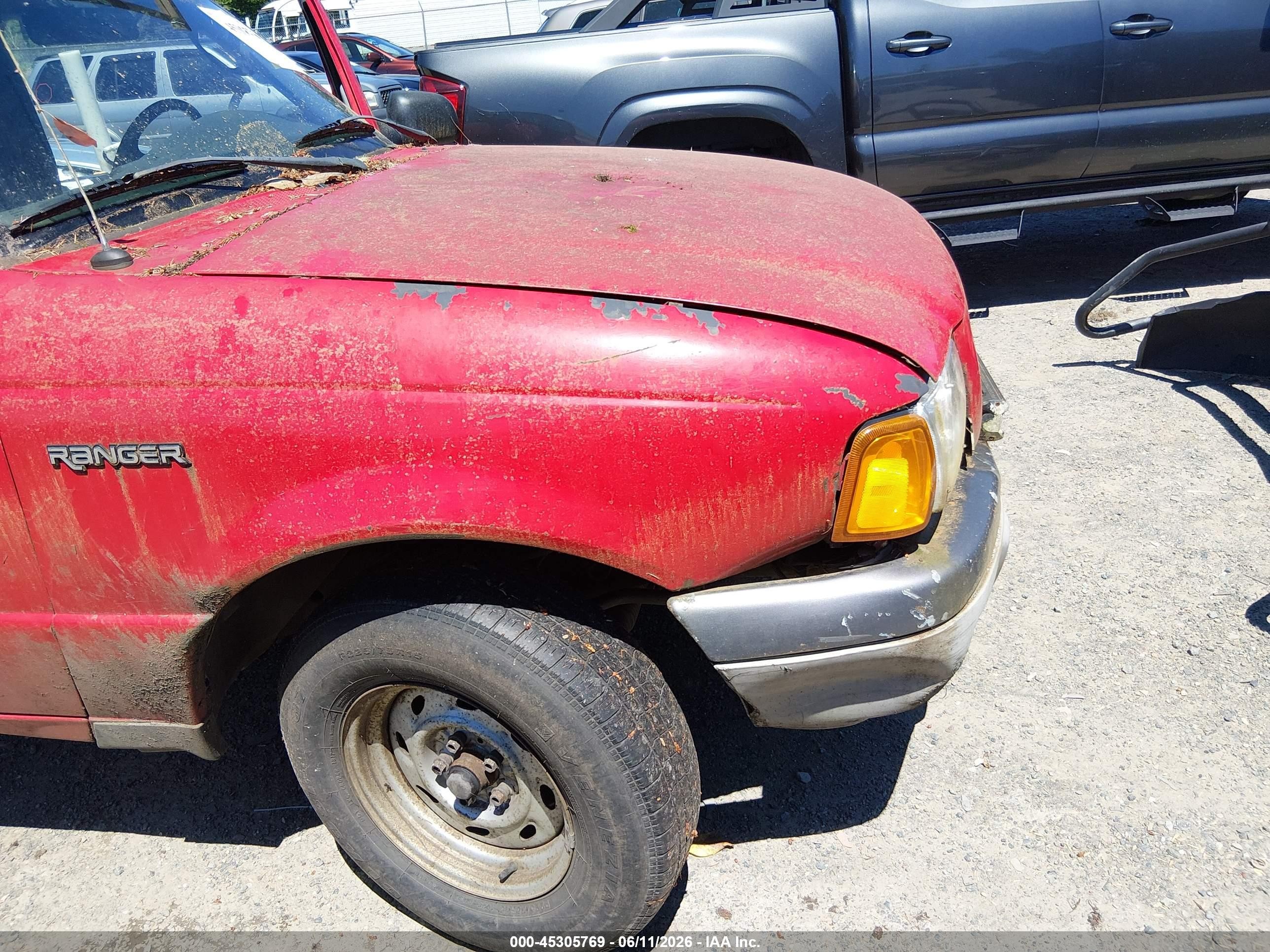 2003 Ford Ranger Xl/xlt Red vin: 1FTYR10D33PB21473