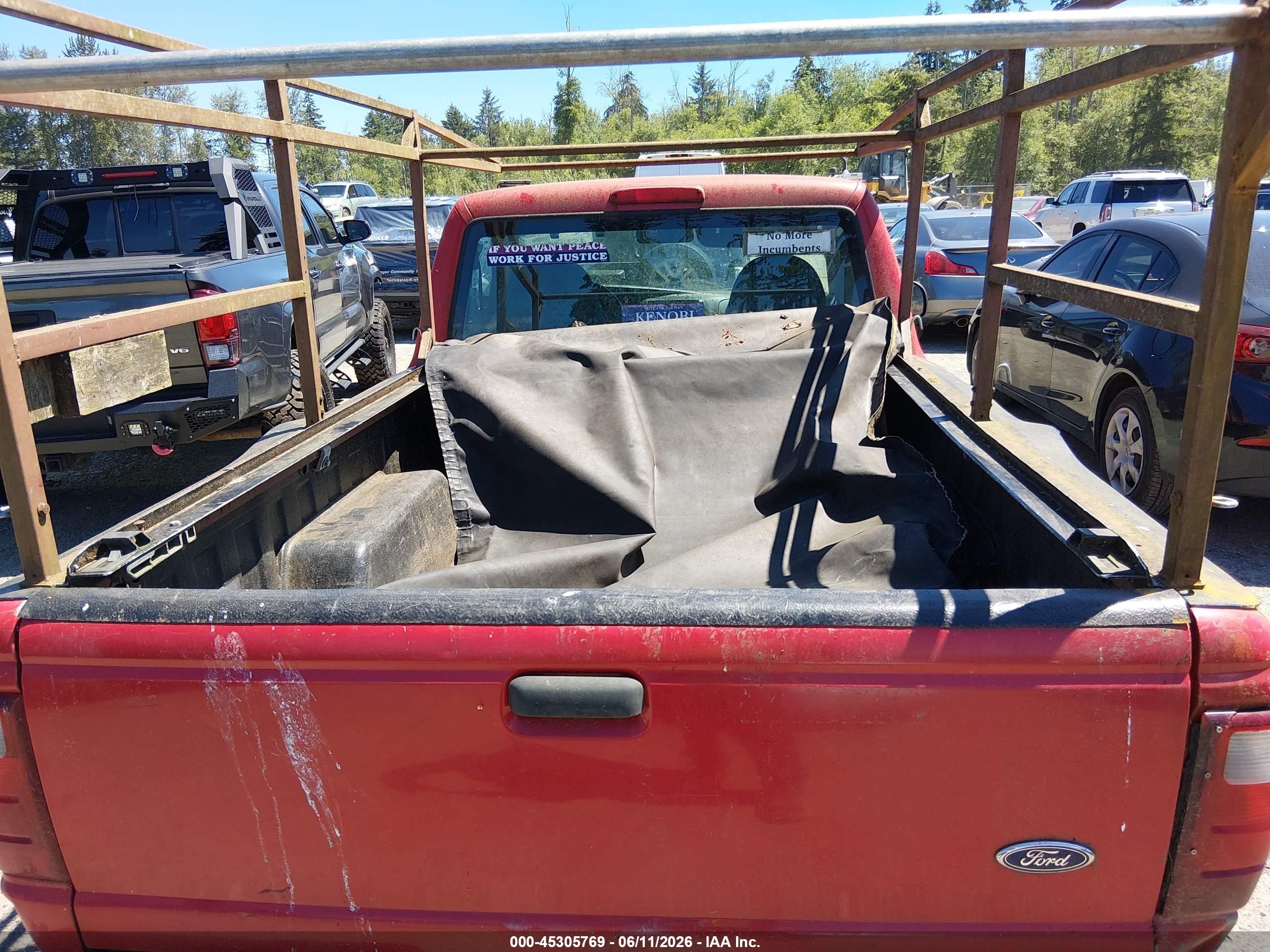 2003 Ford Ranger Xl/xlt Red vin: 1FTYR10D33PB21473