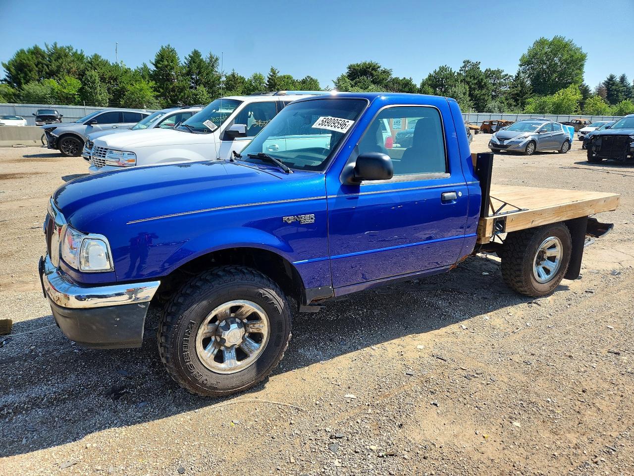 2004 Ford Ranger Blue vin: 1FTYR10D34PA23030