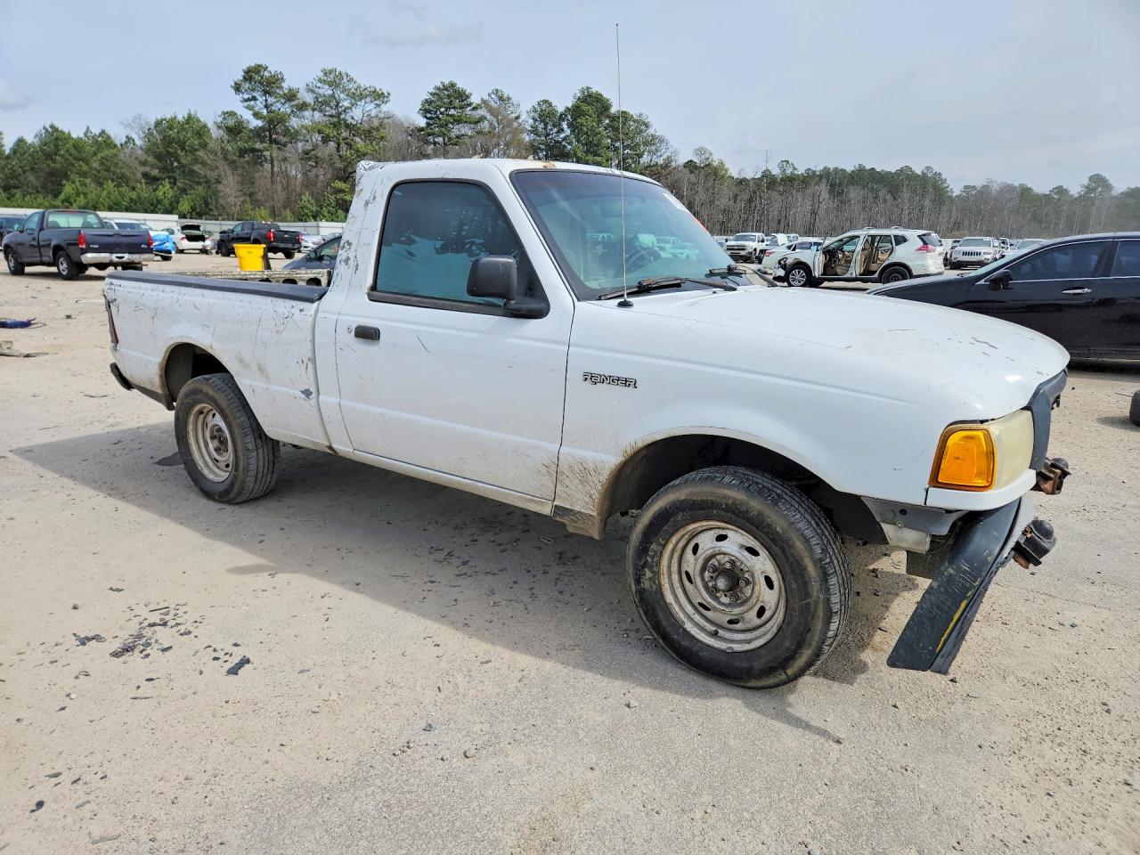 2004 Ford Ranger White vin: 1FTYR10D34PB59934