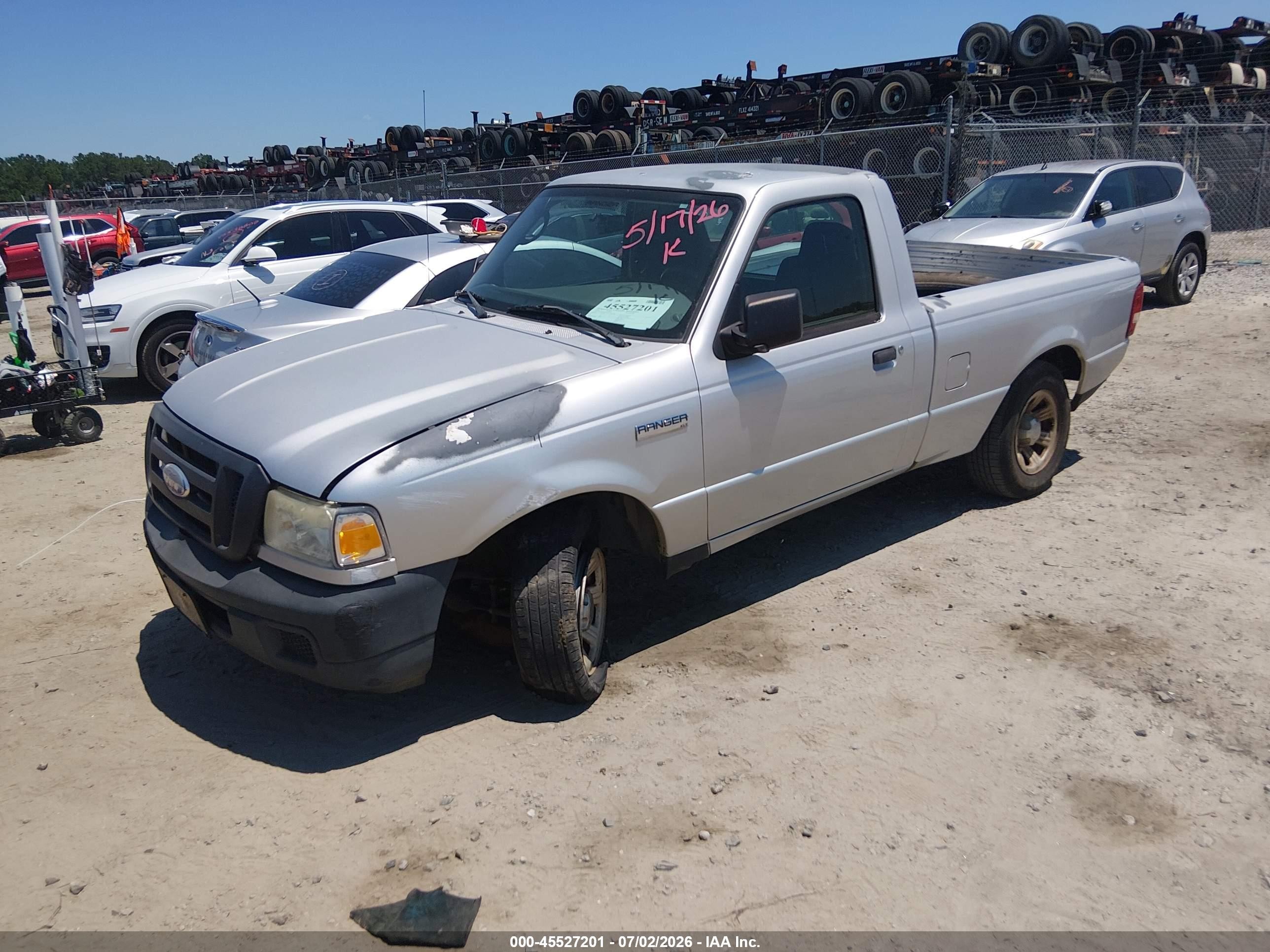 2006 Ford Ranger Xl/xlt Silver vin: 1FTYR10D36PA93355