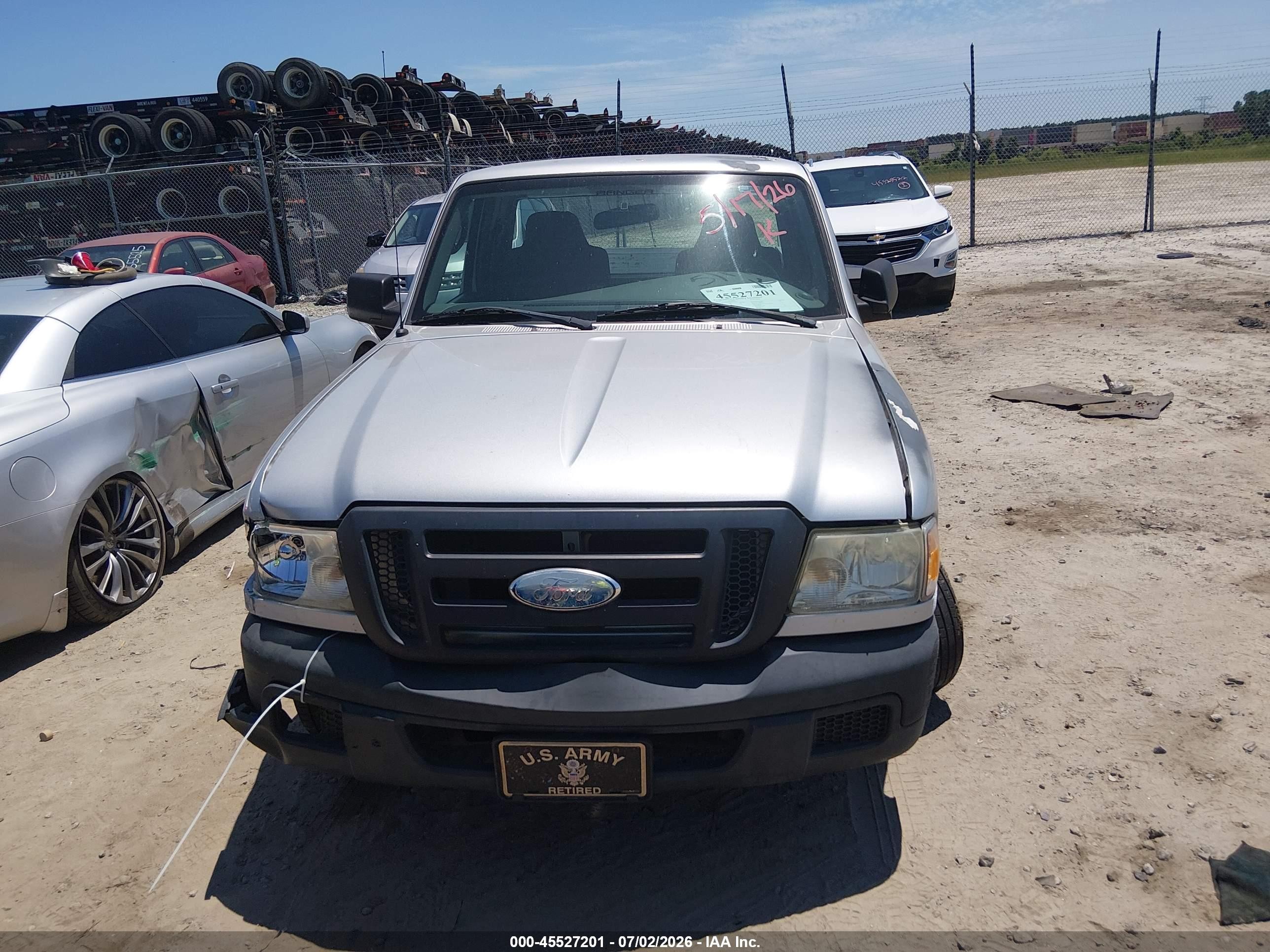 2006 Ford Ranger Xl/xlt Silver vin: 1FTYR10D36PA93355