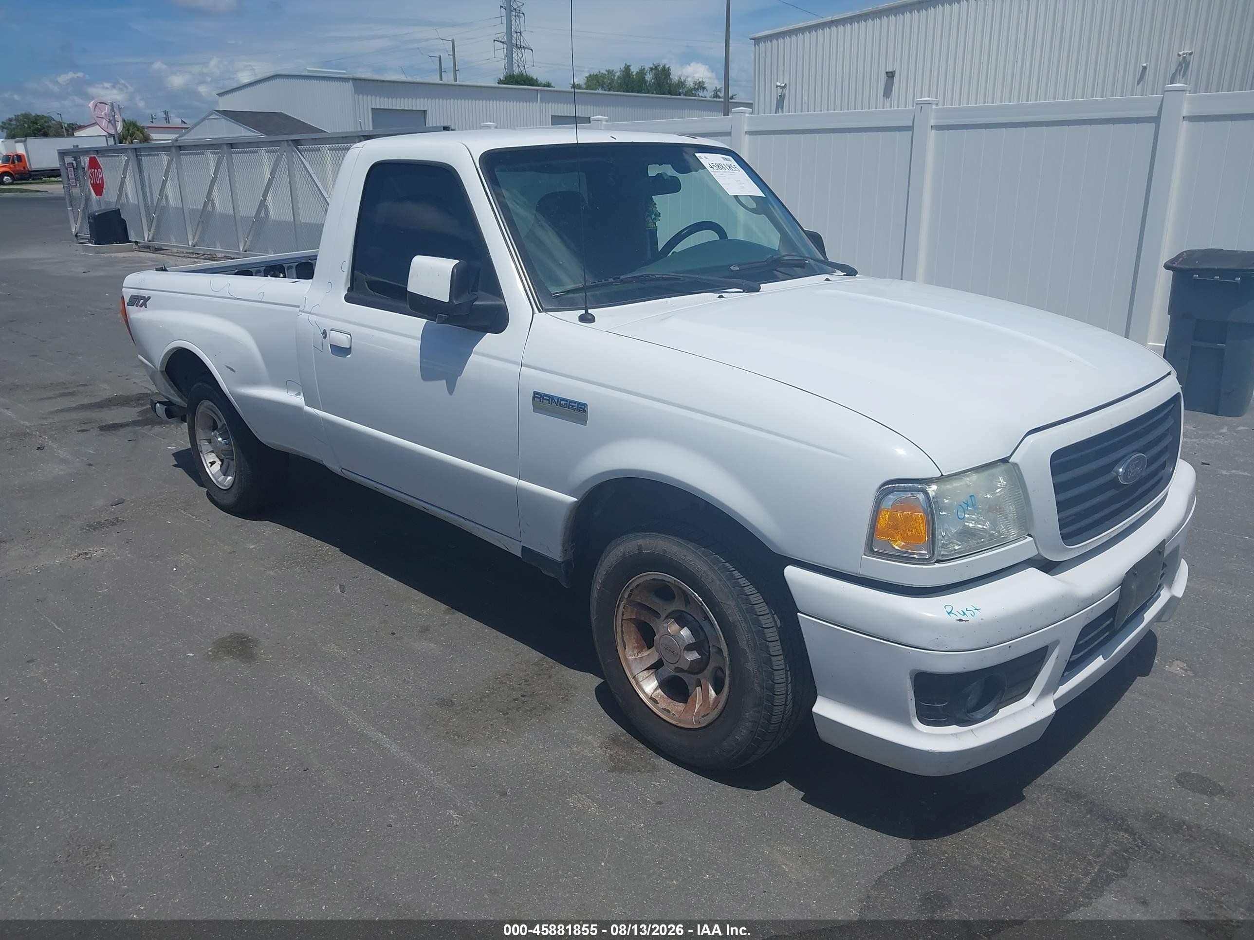2007 Ford Ranger Stx/xl/xlt White vin: 1FTYR10D37PA49034