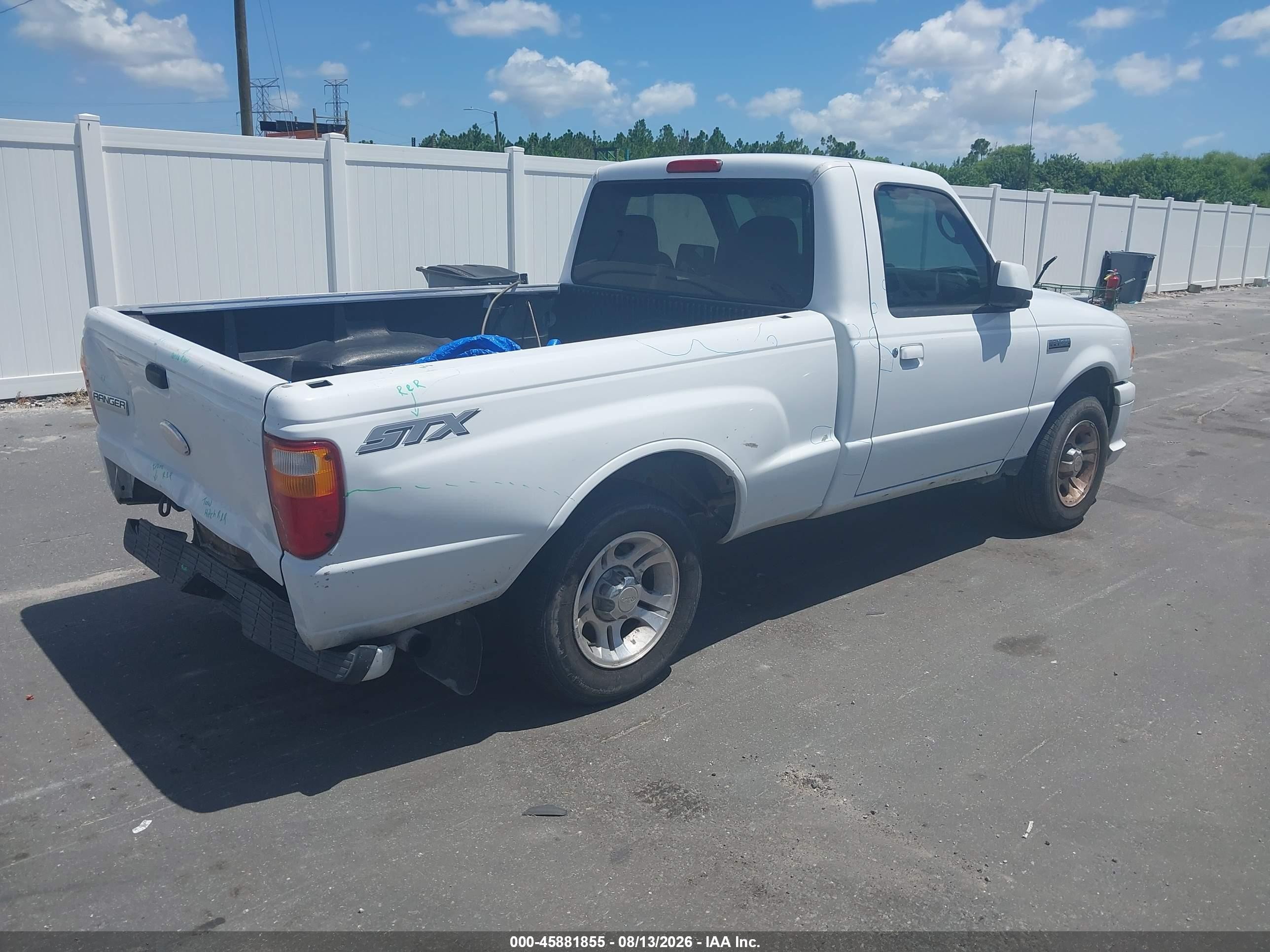 2007 Ford Ranger Stx/xl/xlt White vin: 1FTYR10D37PA49034