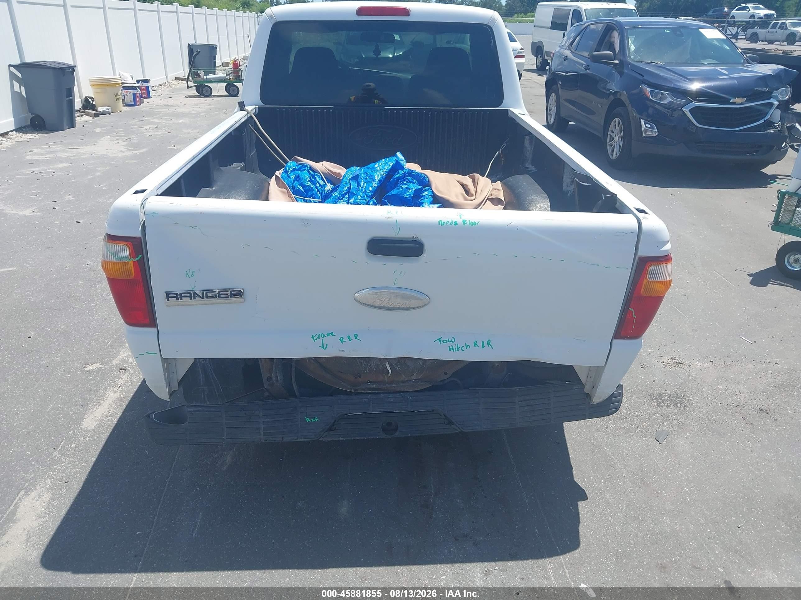 2007 Ford Ranger Stx/xl/xlt White vin: 1FTYR10D37PA49034