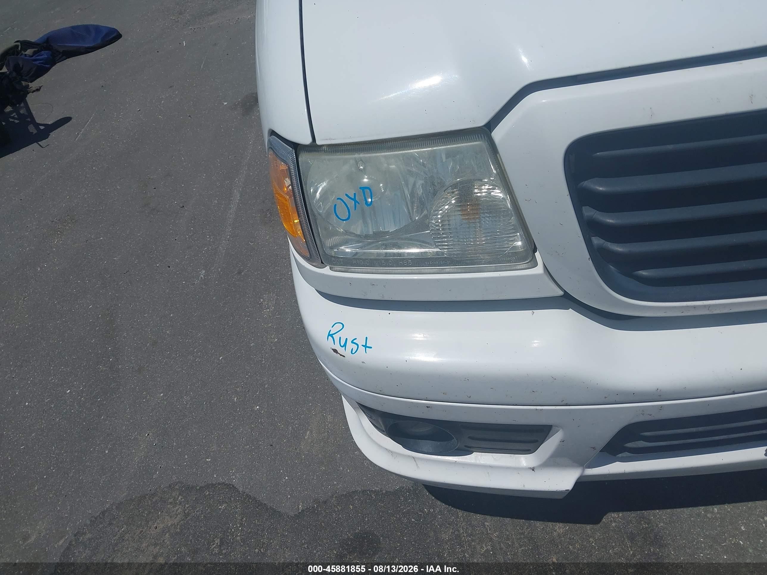 2007 Ford Ranger Stx/xl/xlt White vin: 1FTYR10D37PA49034