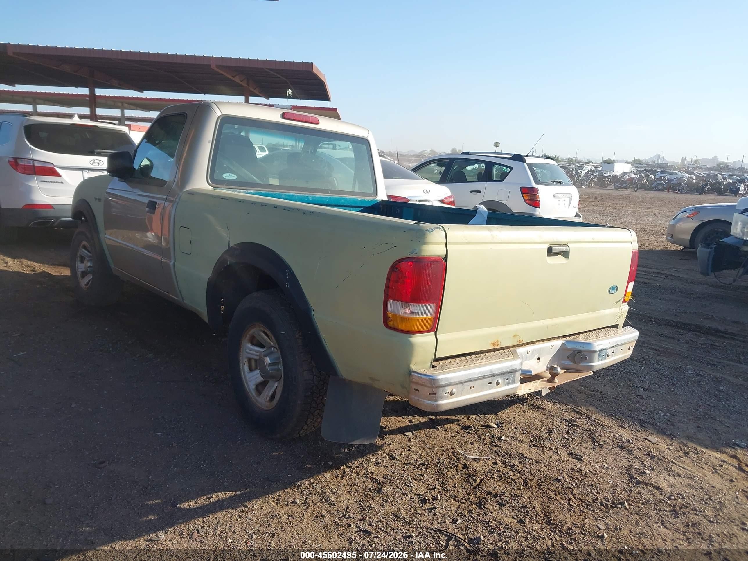 2007 Ford Ranger Stx/xl/xlt Light Blue vin: 1FTYR10D37PA76878
