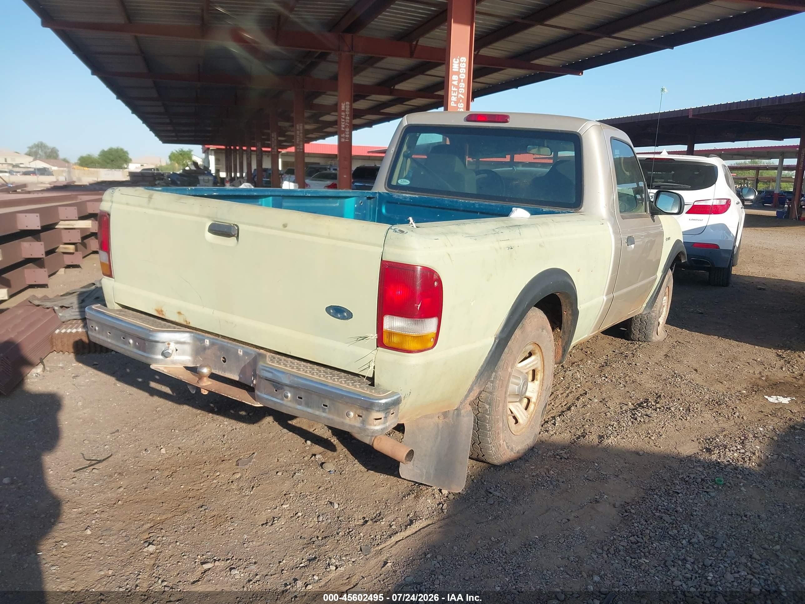 2007 Ford Ranger Stx/xl/xlt Light Blue vin: 1FTYR10D37PA76878