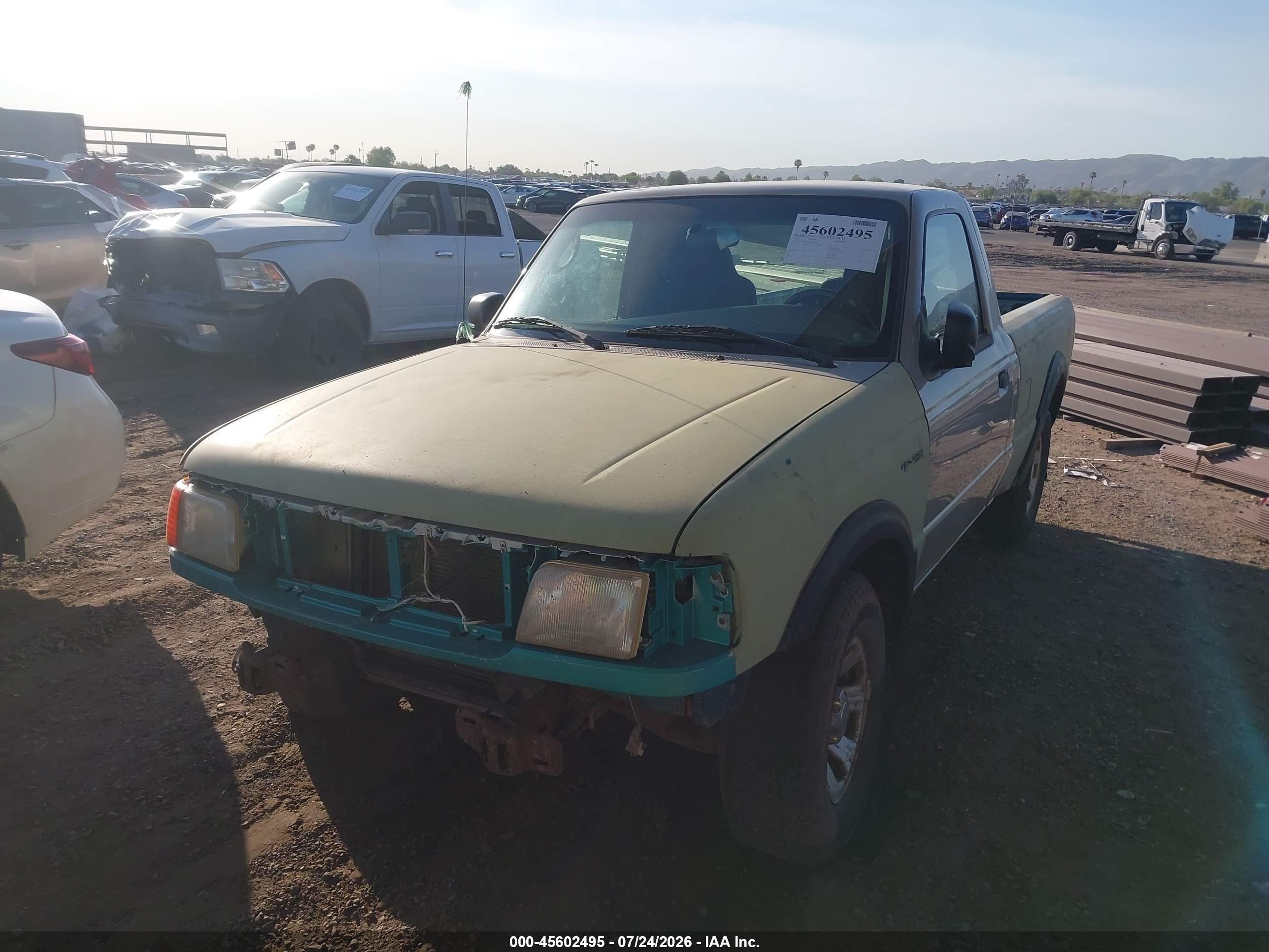 2007 Ford Ranger Stx/xl/xlt Light Blue vin: 1FTYR10D37PA76878