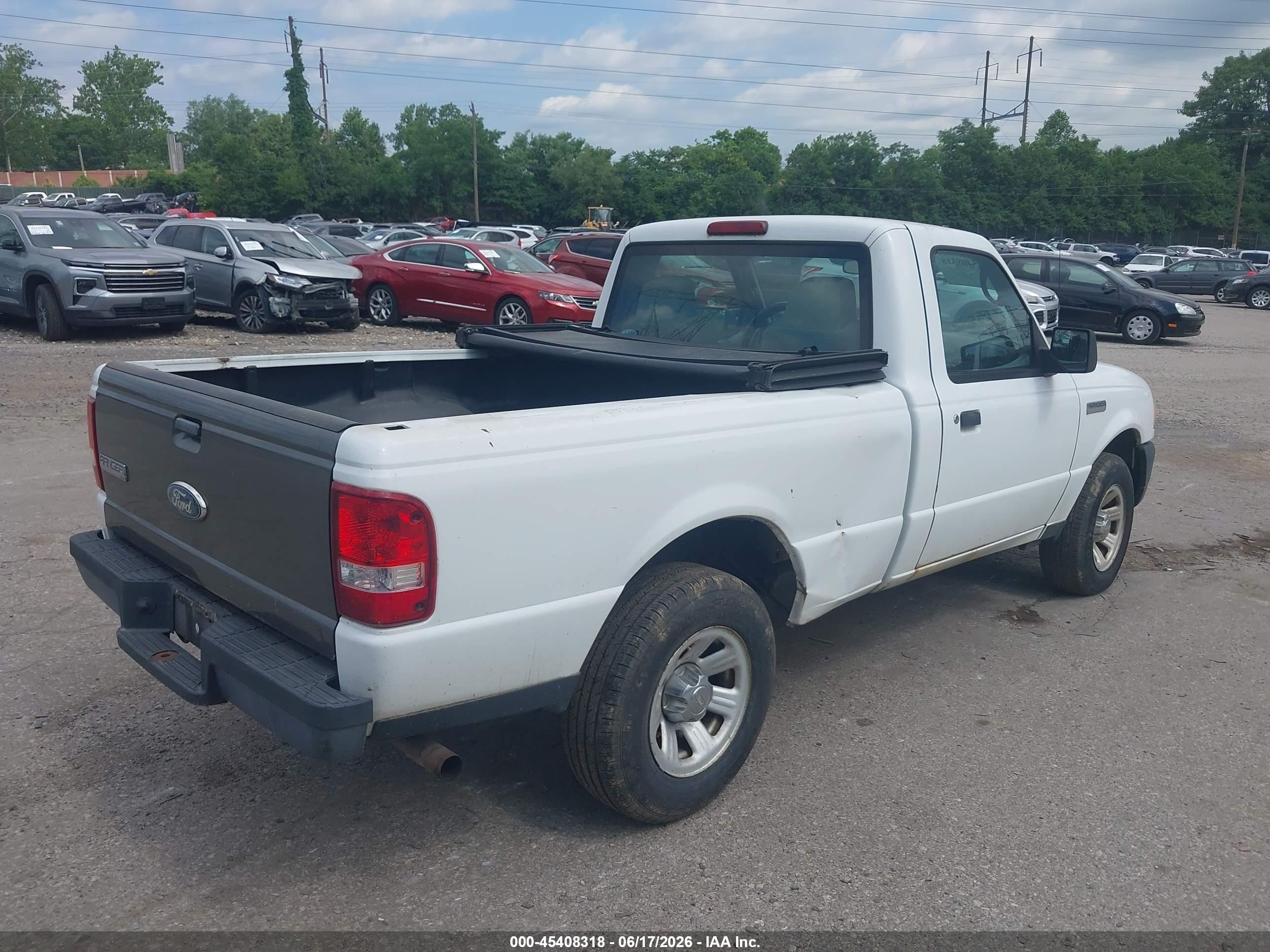 2008 Ford Ranger Xl/xlt White vin: 1FTYR10D38PA01146