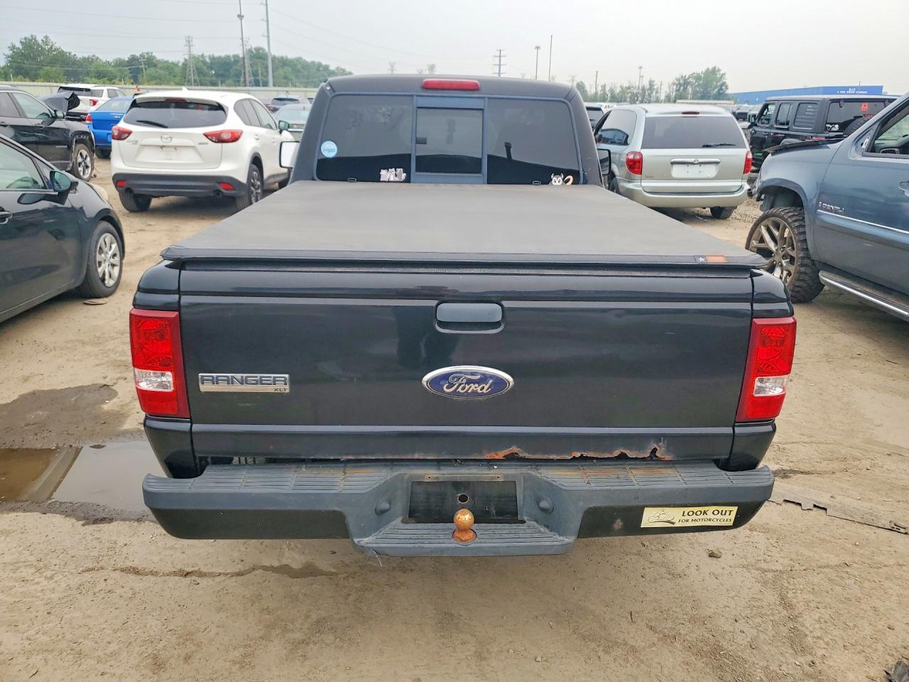 2008 Ford Ranger Black vin: 1FTYR10D38PA11532