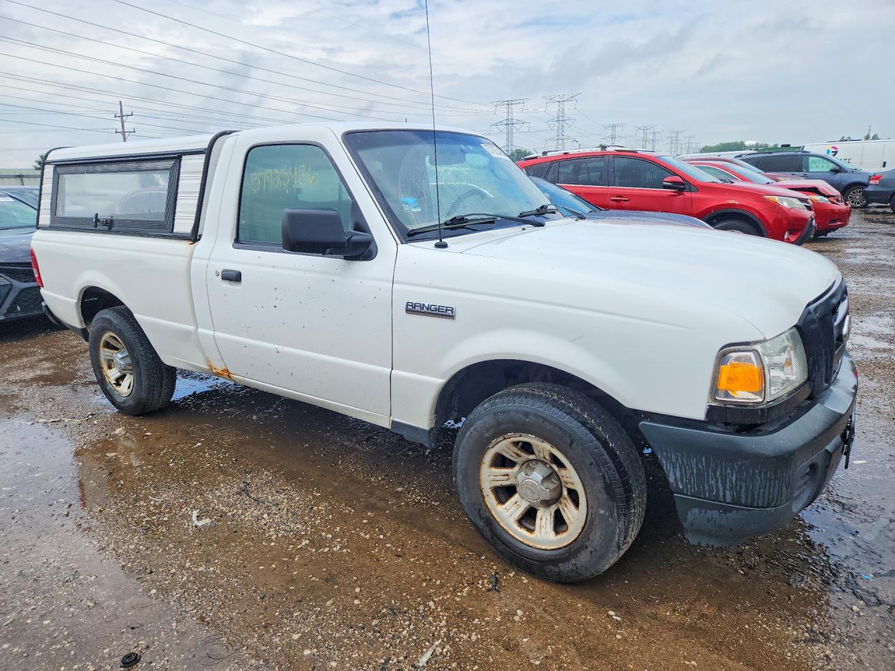 2008 Ford Ranger White vin: 1FTYR10D38PA41730