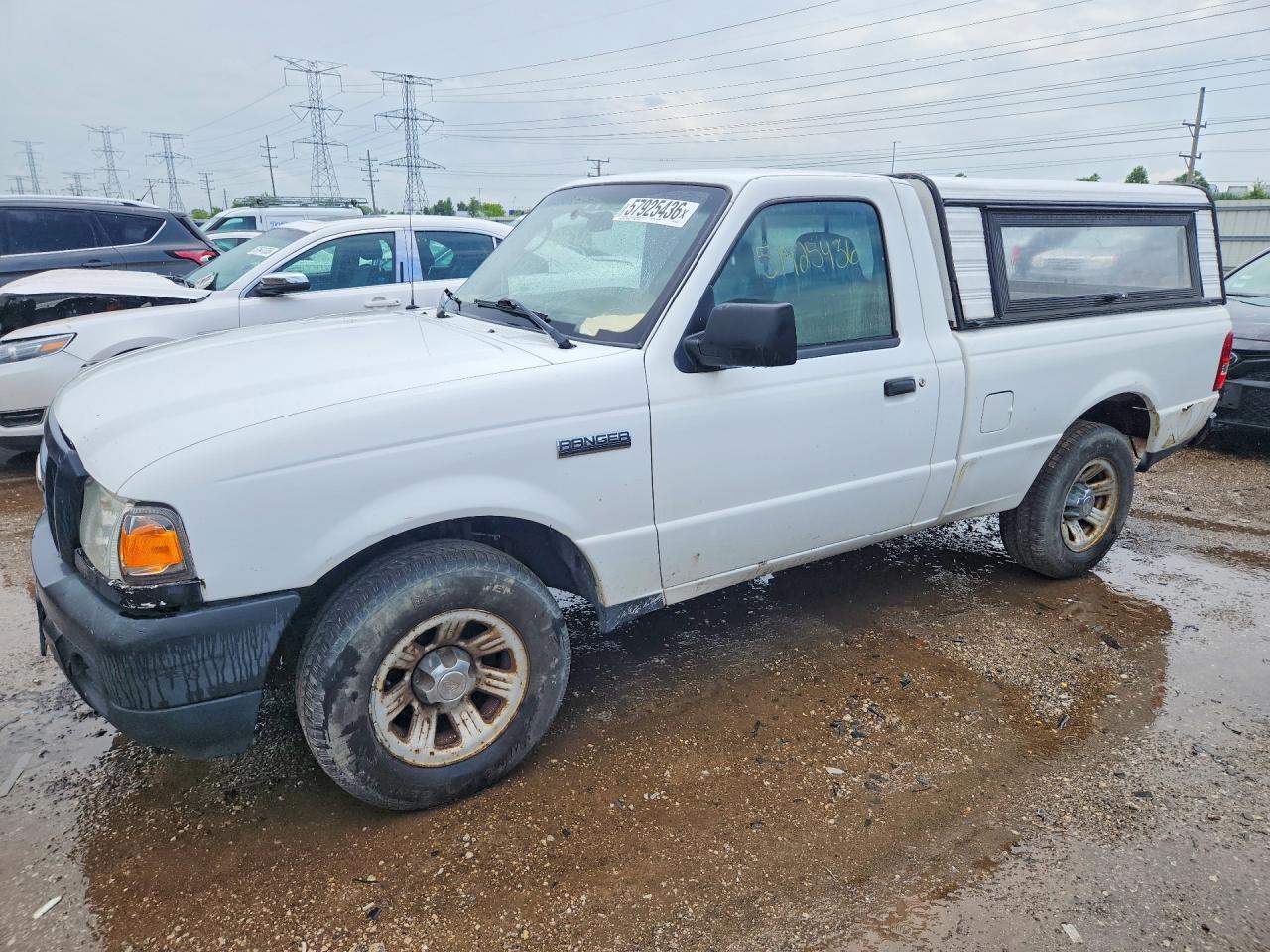 2008 Ford Ranger White vin: 1FTYR10D38PA41730