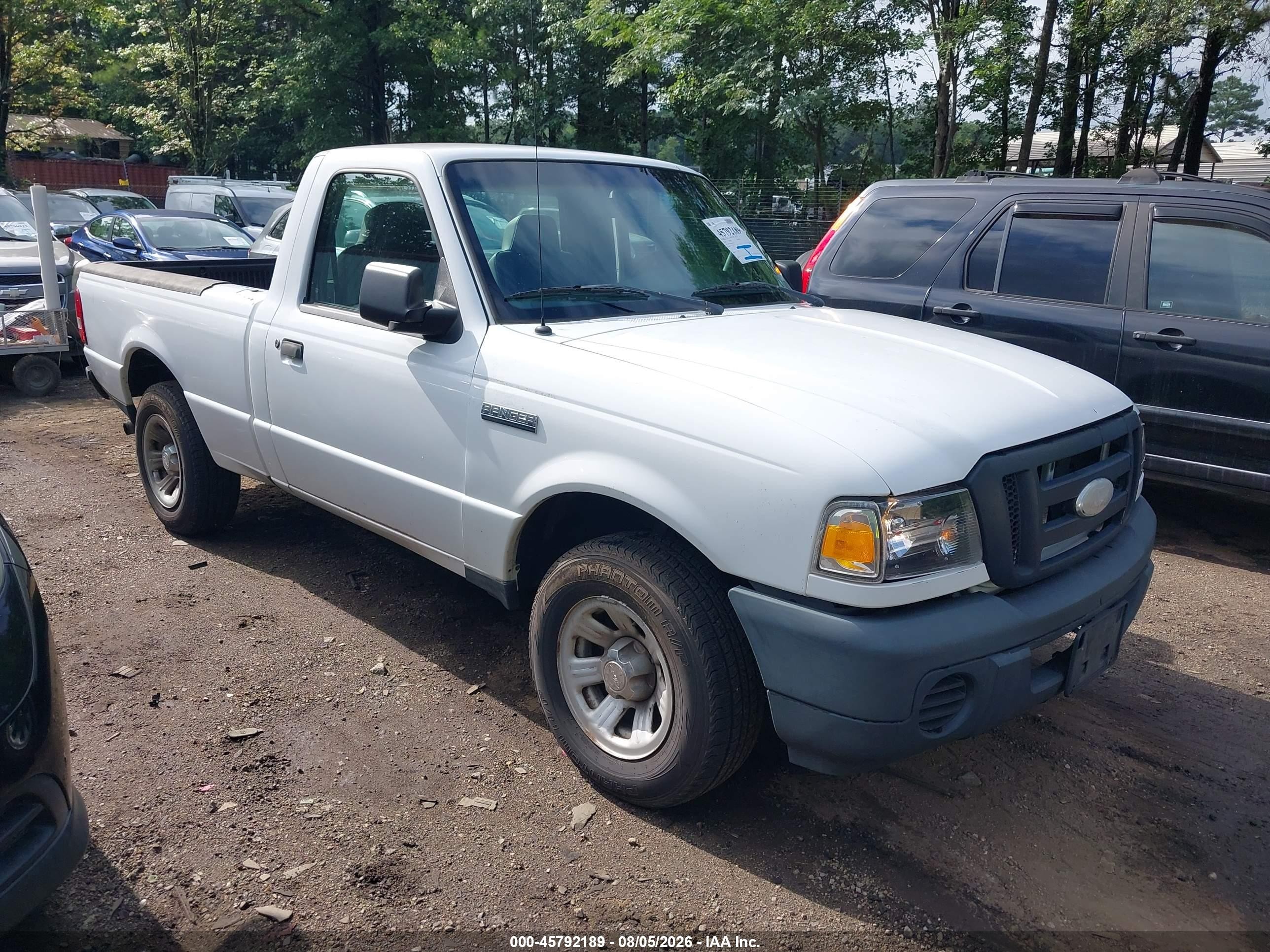 2008 Ford Ranger Xl/xlt White vin: 1FTYR10D38PA65414