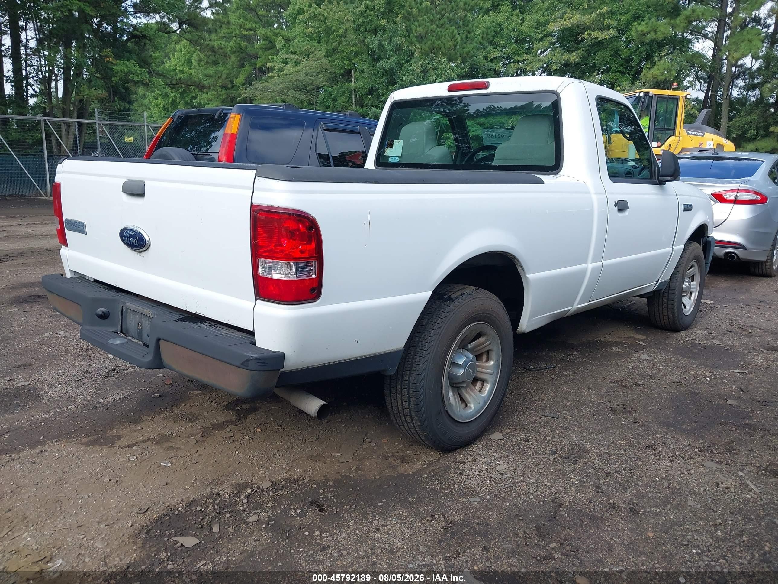 2008 Ford Ranger Xl/xlt White vin: 1FTYR10D38PA65414