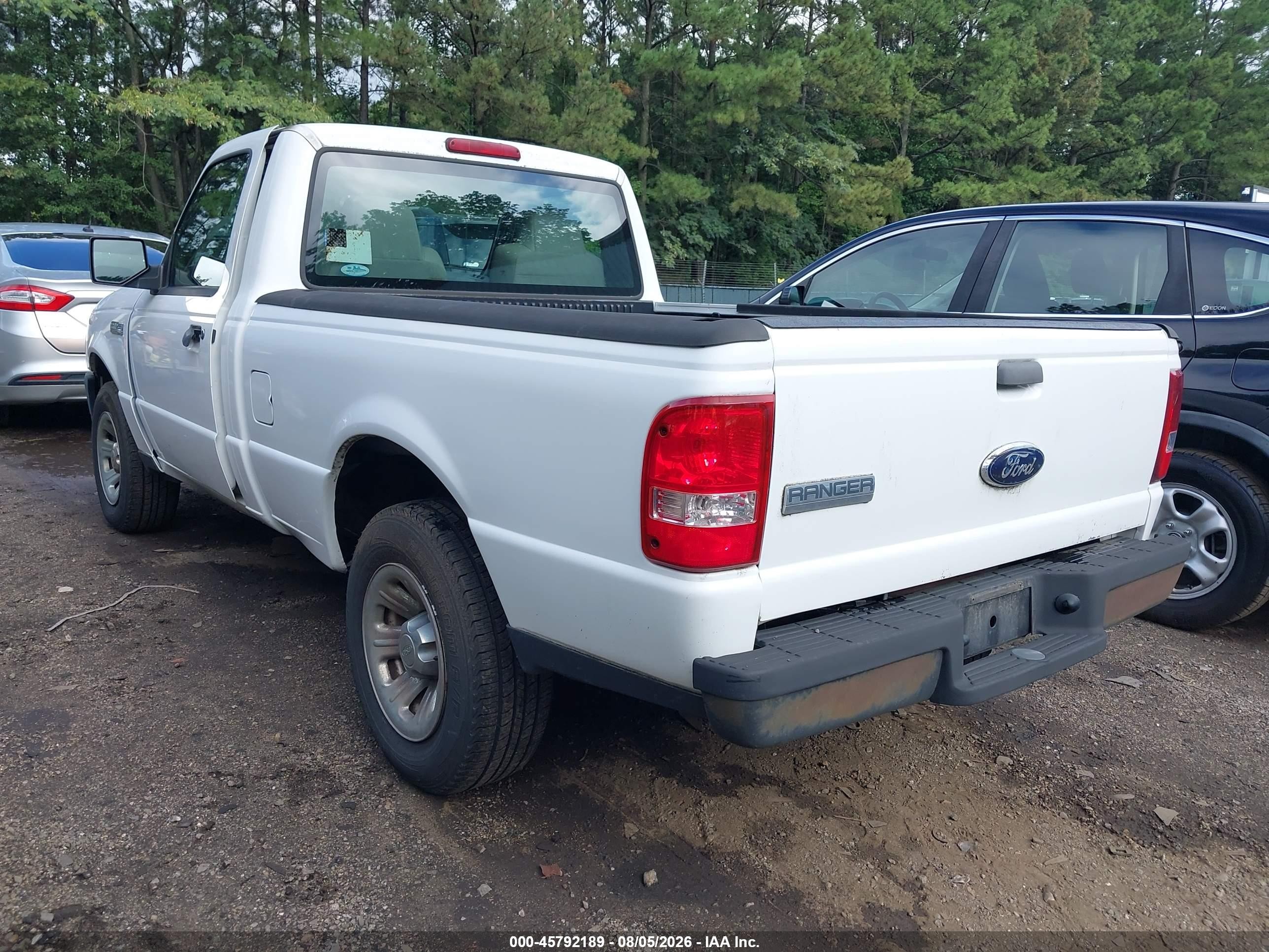 2008 Ford Ranger Xl/xlt White vin: 1FTYR10D38PA65414