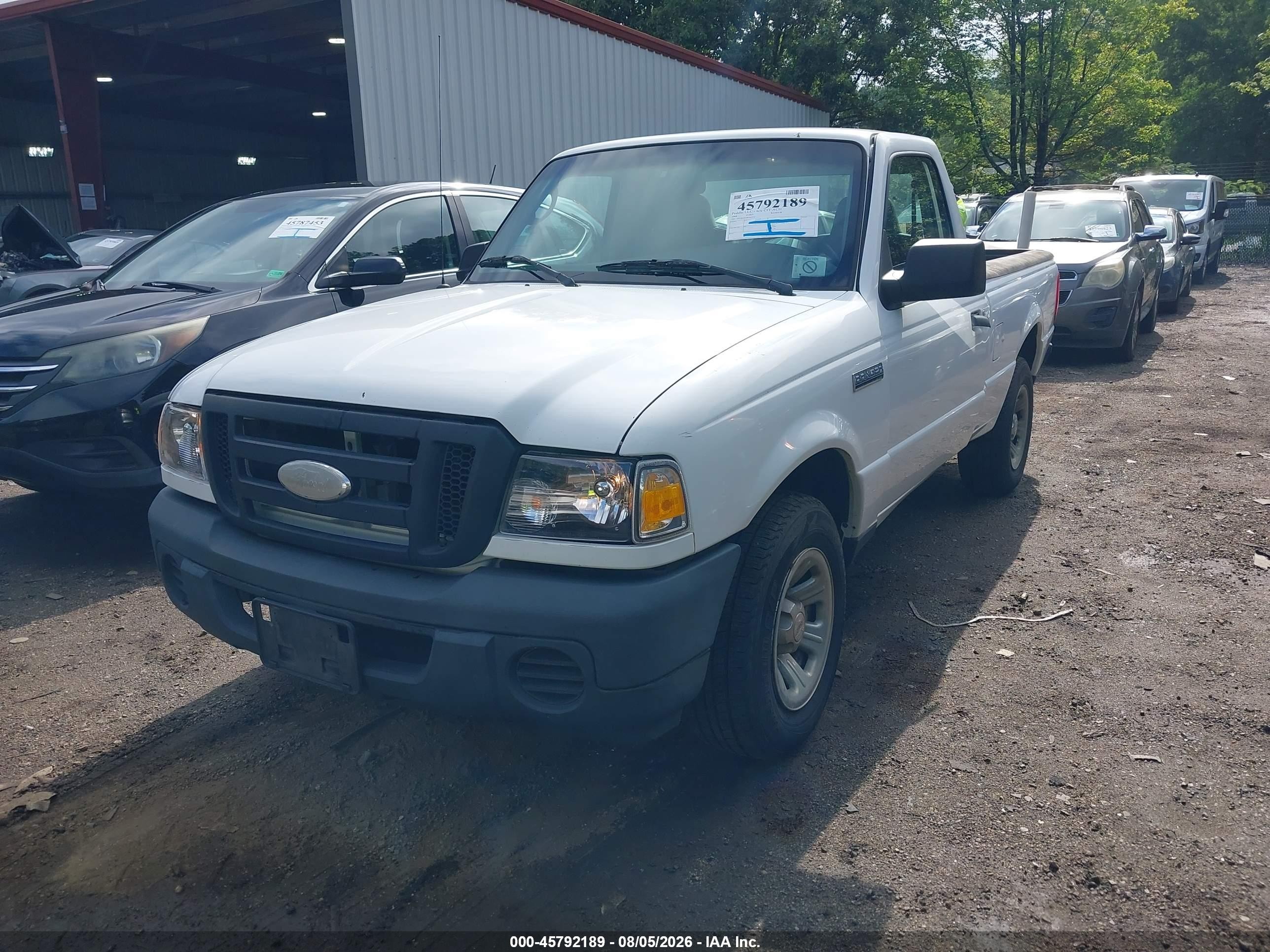 2008 Ford Ranger Xl/xlt White vin: 1FTYR10D38PA65414