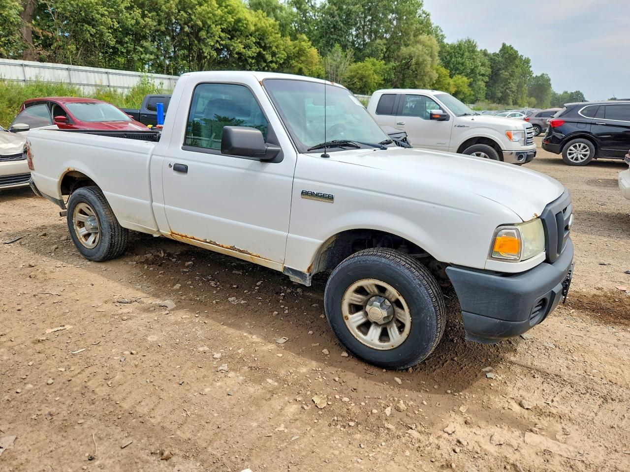 2008 Ford Ranger White vin: 1FTYR10D38PA72203