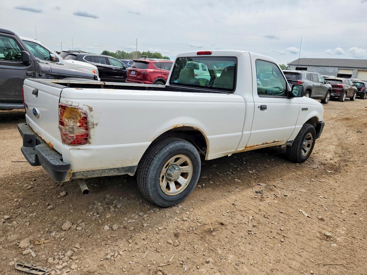 2008 Ford Ranger White vin: 1FTYR10D38PA72203