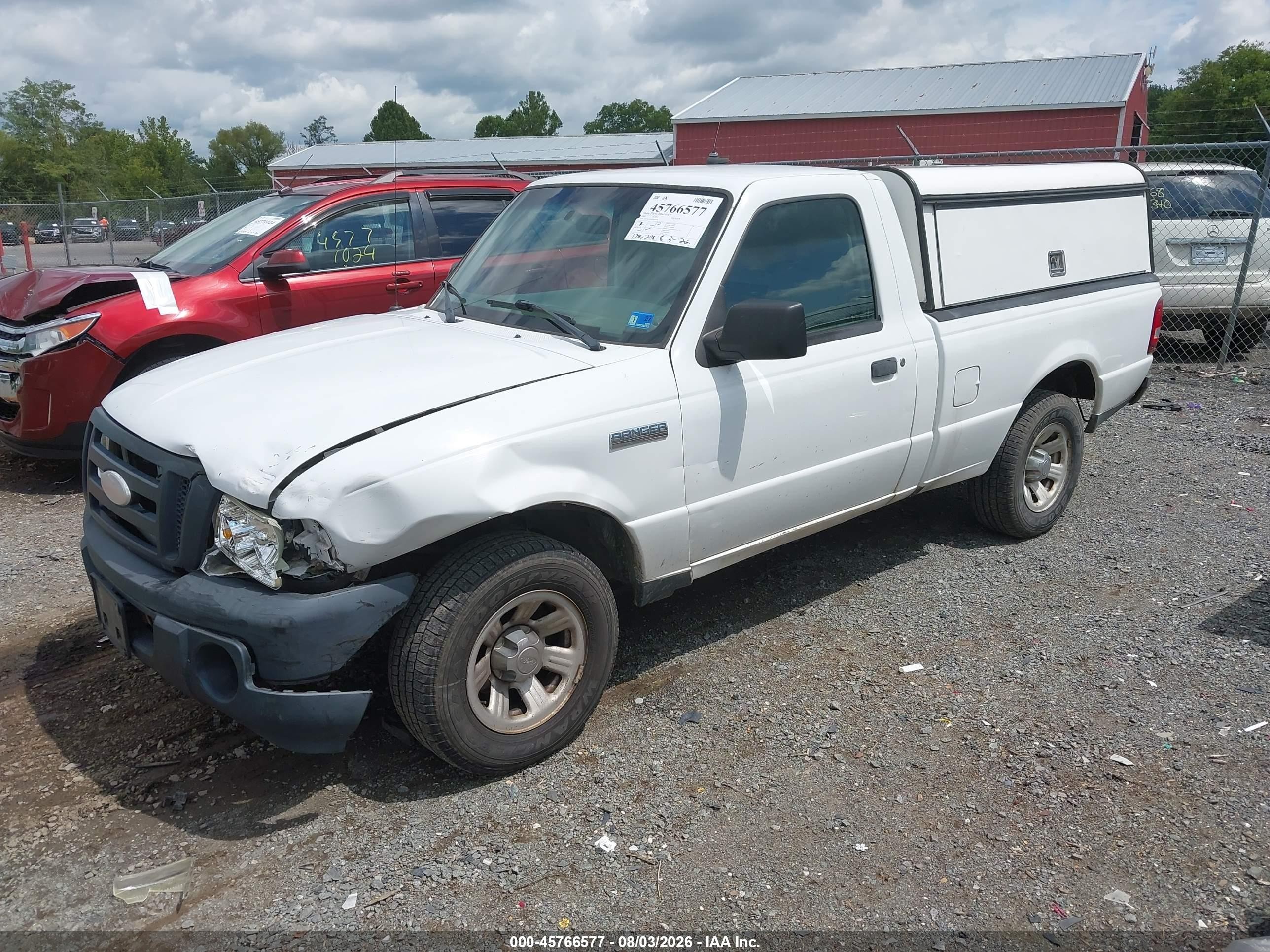 2008 Ford Ranger Xl/xlt White vin: 1FTYR10D38PB04146