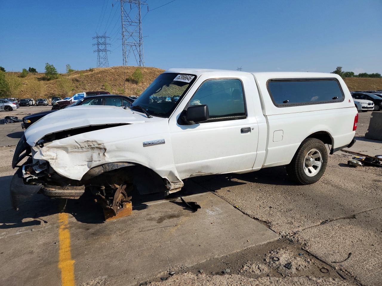 2008 Ford Ranger White vin: 1FTYR10D38PB04969