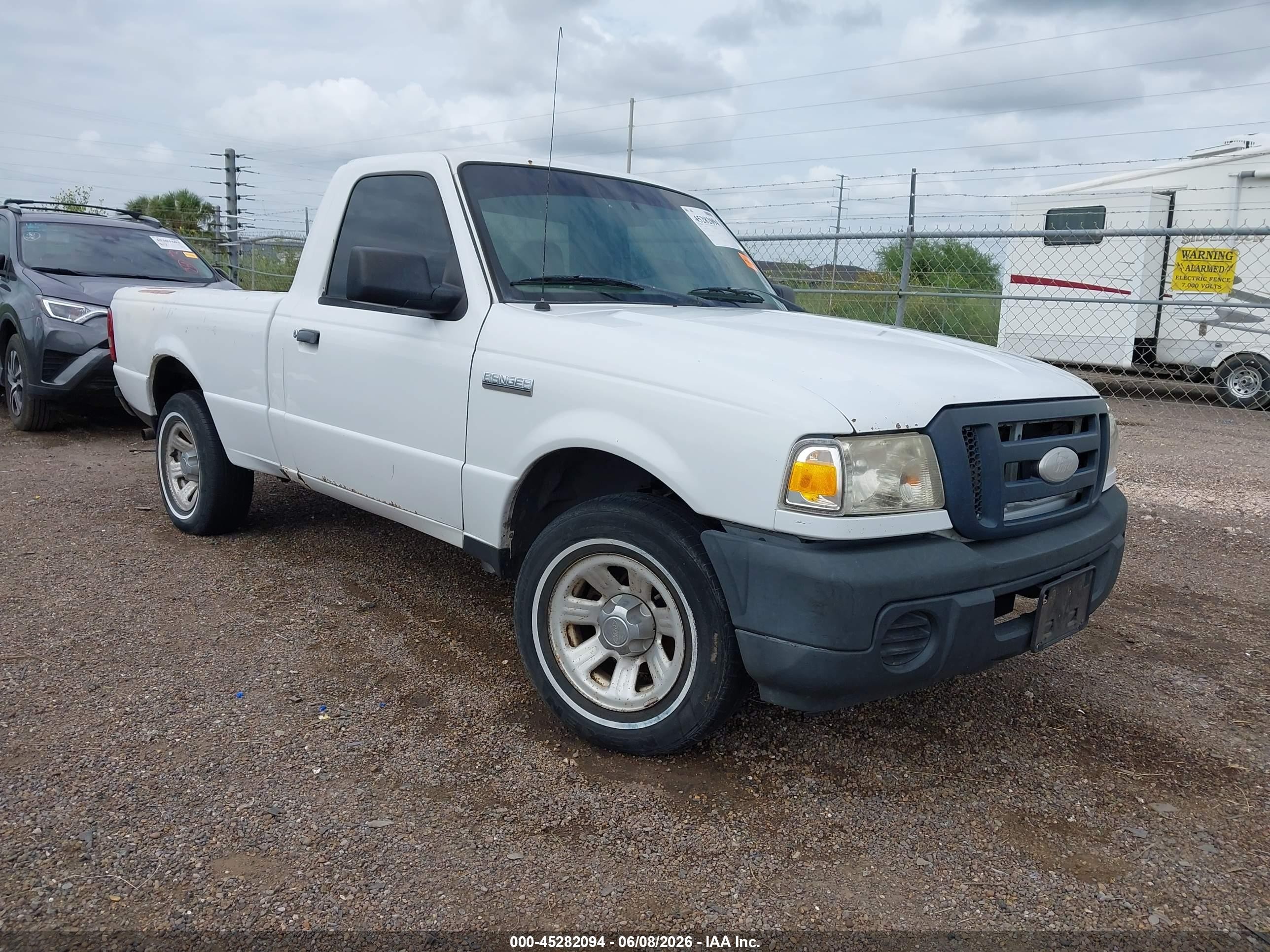 2009 Ford Ranger Sport/xl/xlt White vin: 1FTYR10D39PA01780
