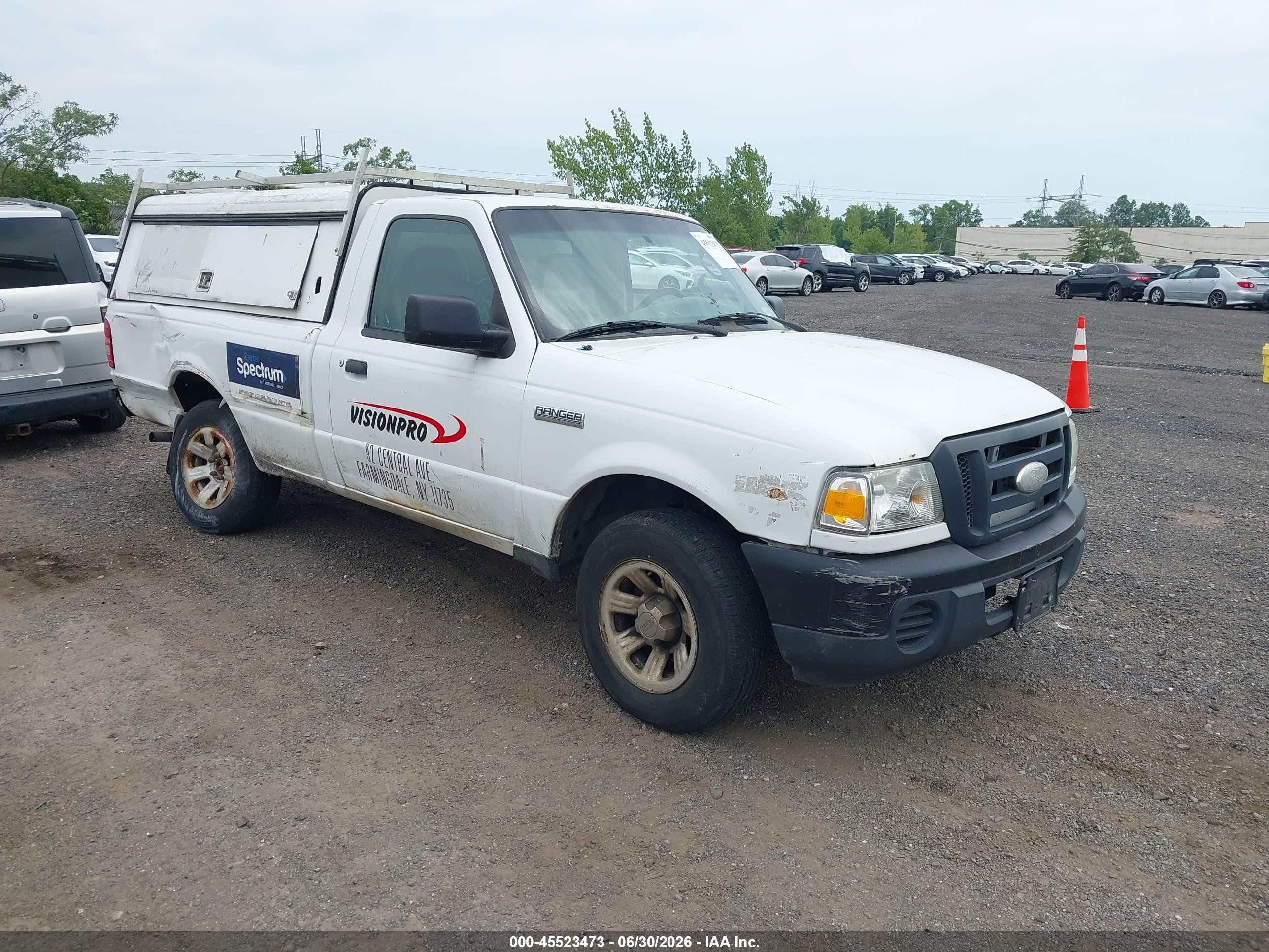 2009 Ford Ranger Sport/xl/xlt White vin: 1FTYR10D39PA31474