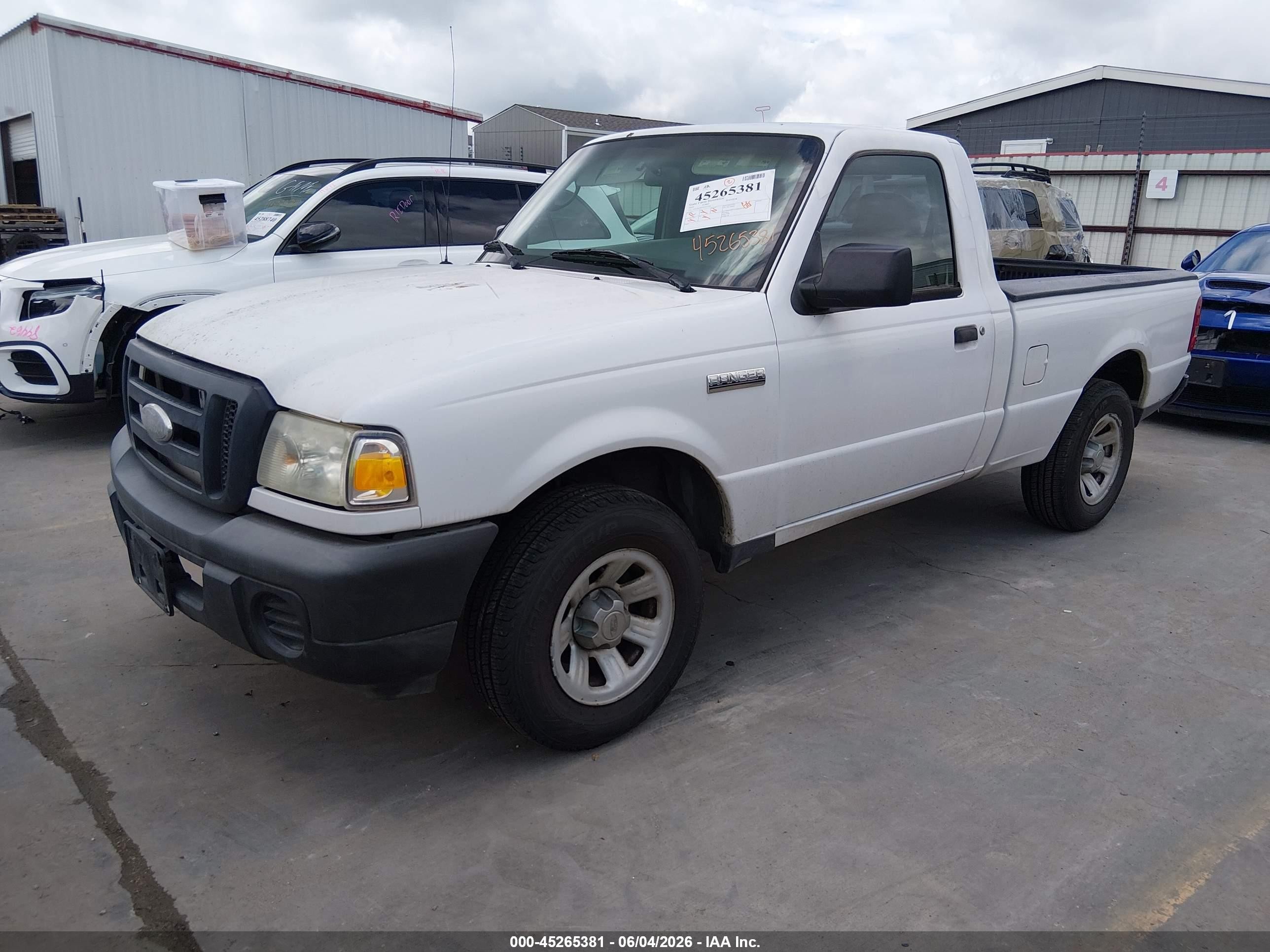 2009 Ford Ranger Xl Белый vin: 1FTYR10D39PA35766
