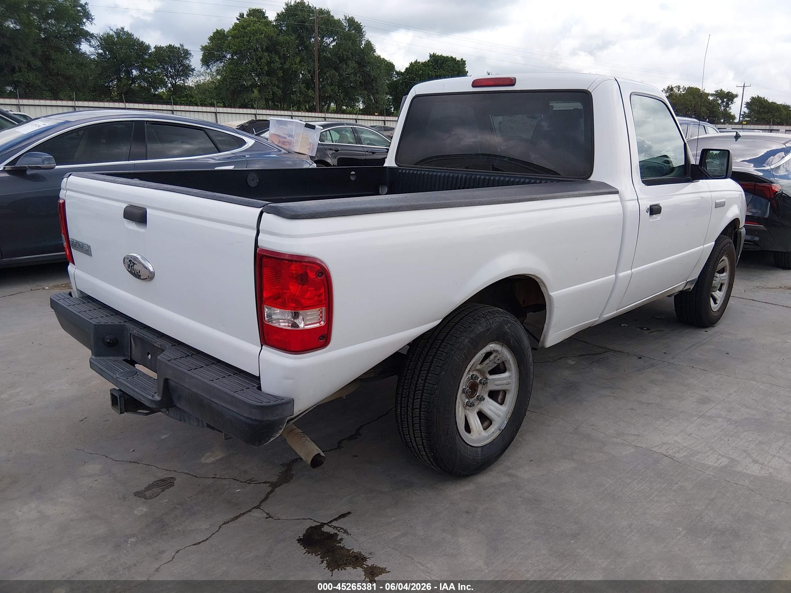 2009 Ford Ranger Xl Белый vin: 1FTYR10D39PA35766
