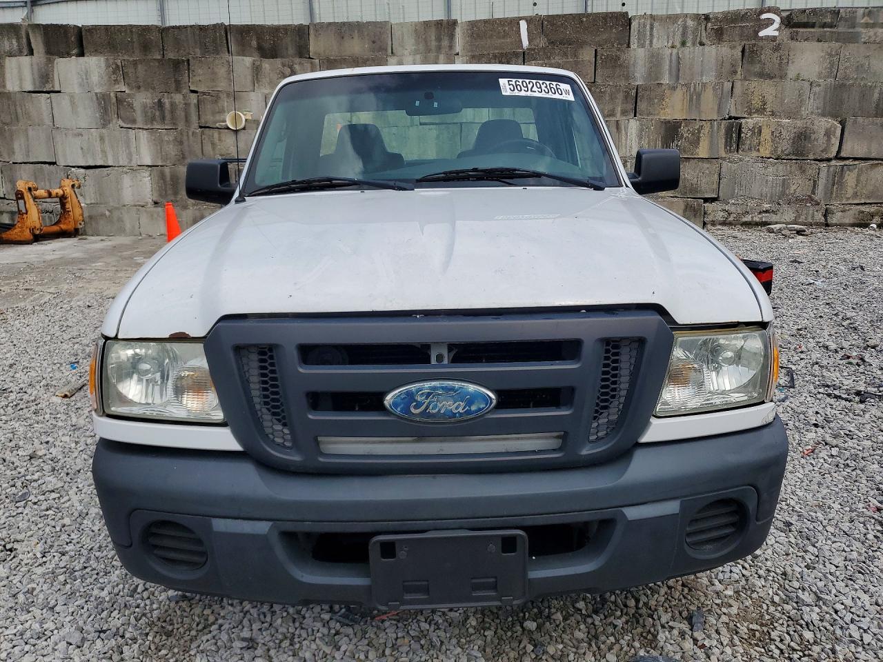 2009 Ford Ranger White vin: 1FTYR10D39PA49814