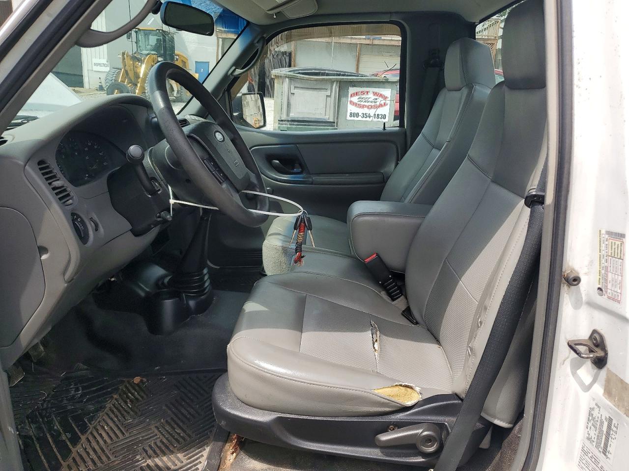 2009 Ford Ranger White vin: 1FTYR10D39PA49814