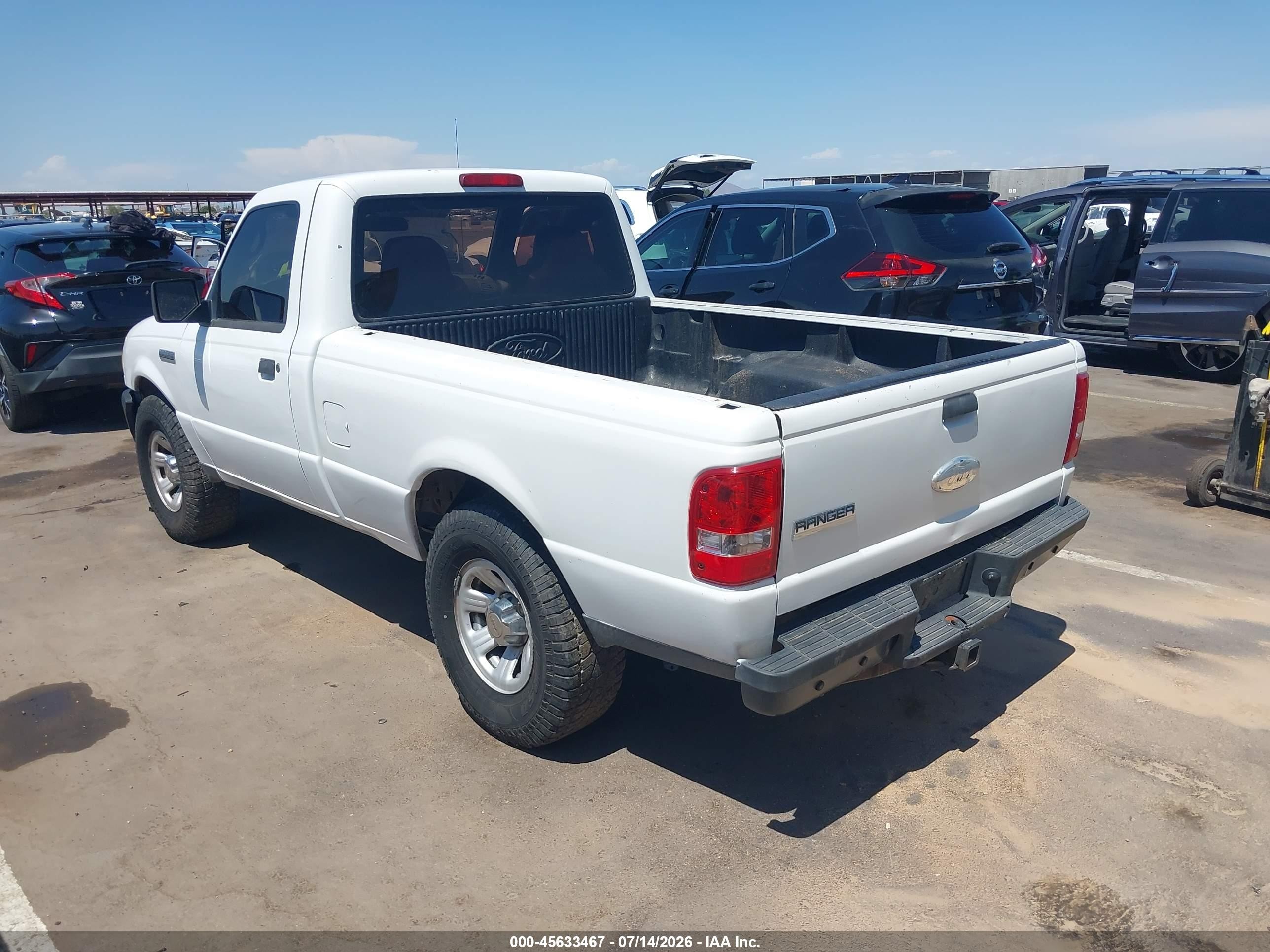2009 Ford Ranger Sport/xl/xlt White vin: 1FTYR10D39PA63373