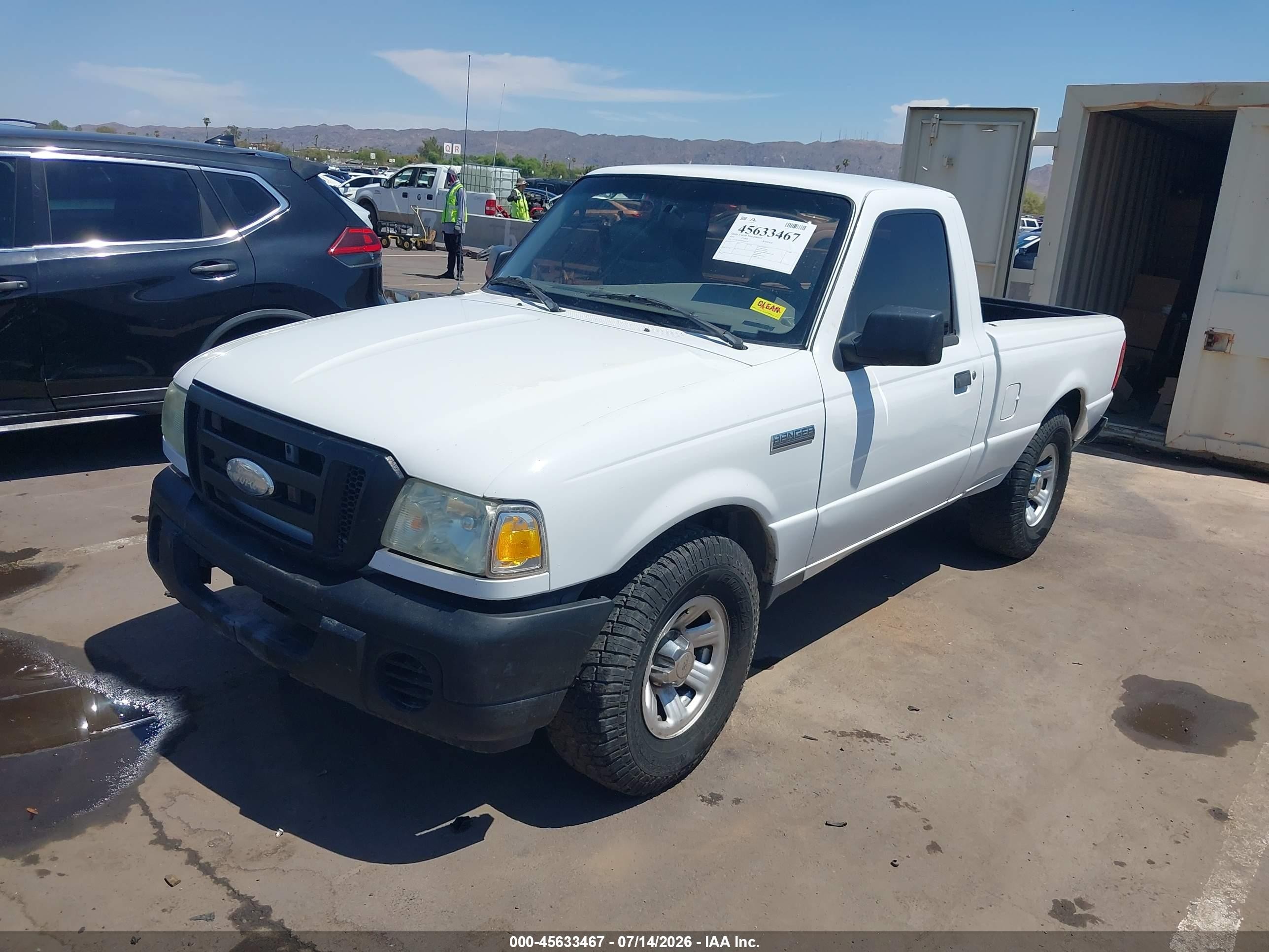 2009 Ford Ranger Sport/xl/xlt White vin: 1FTYR10D39PA63373