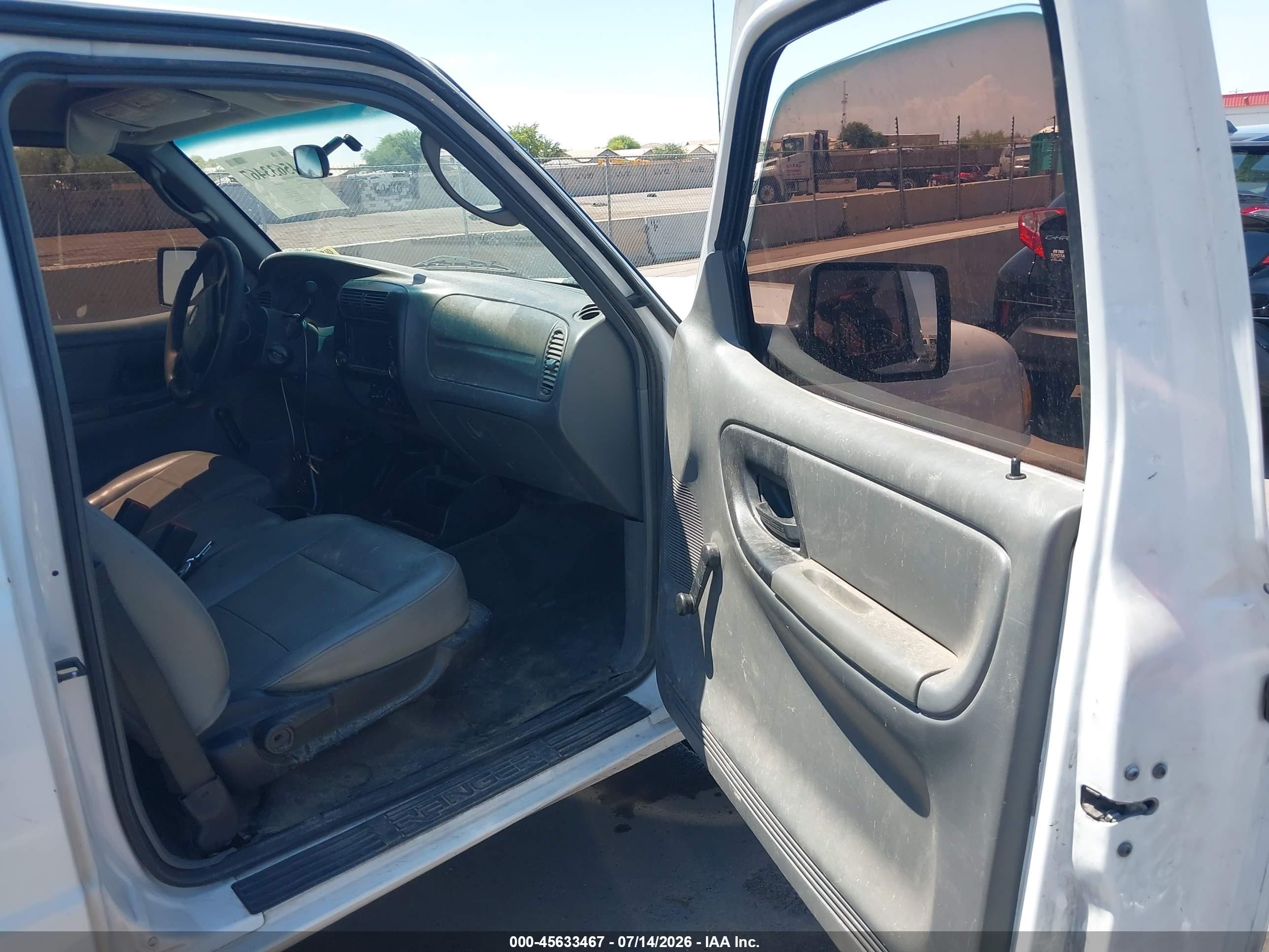 2009 Ford Ranger Sport/xl/xlt White vin: 1FTYR10D39PA63373