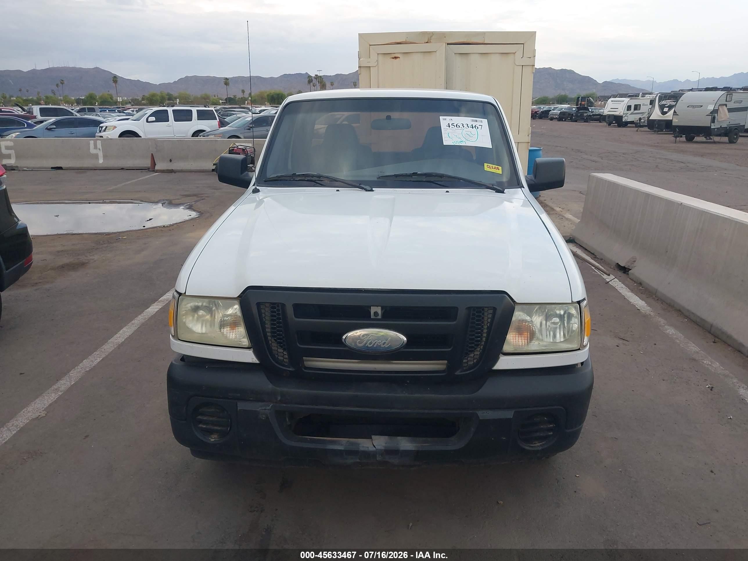 2009 Ford Ranger Sport/xl/xlt White vin: 1FTYR10D39PA63373