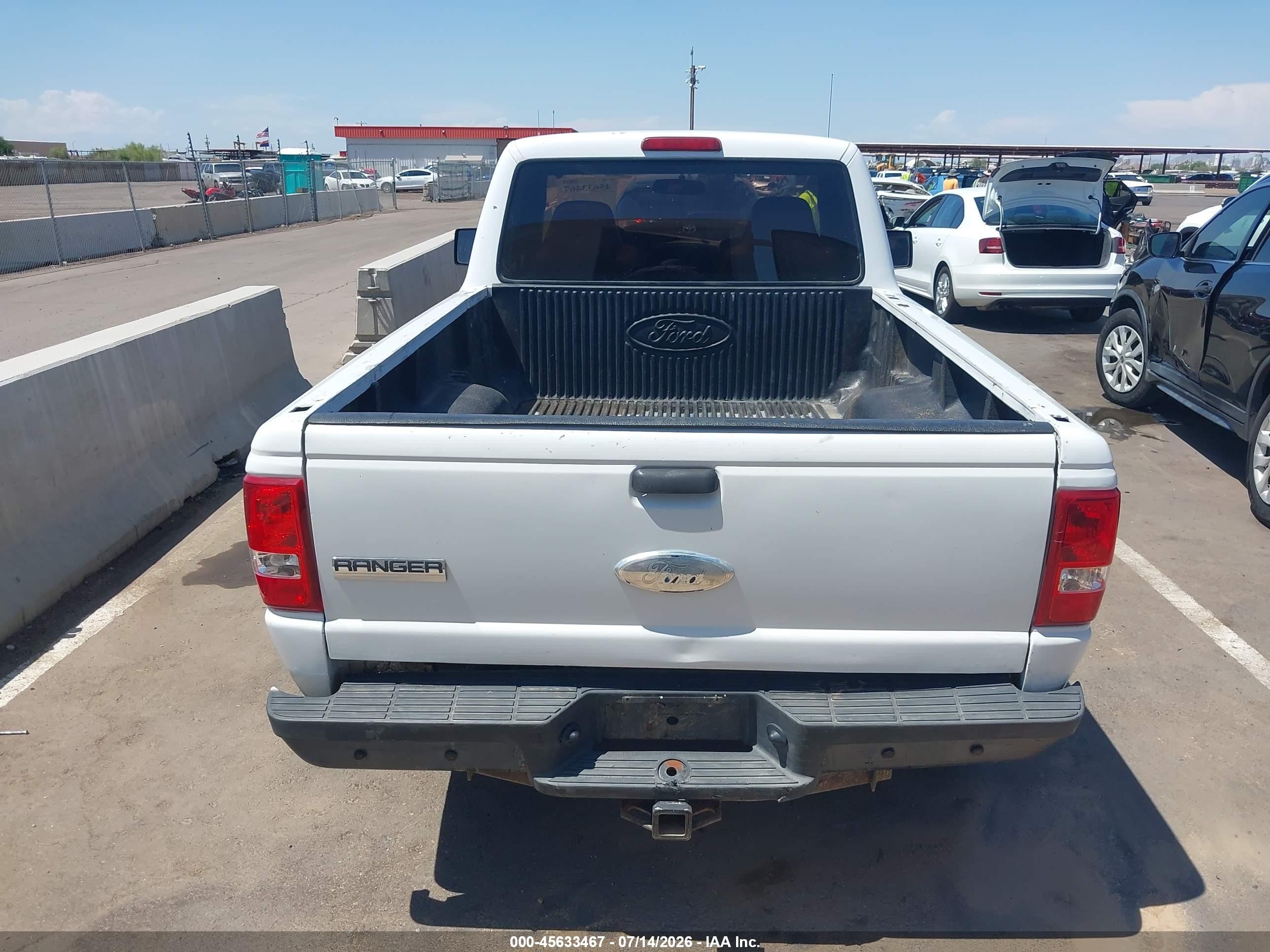 2009 Ford Ranger Sport/xl/xlt White vin: 1FTYR10D39PA63373