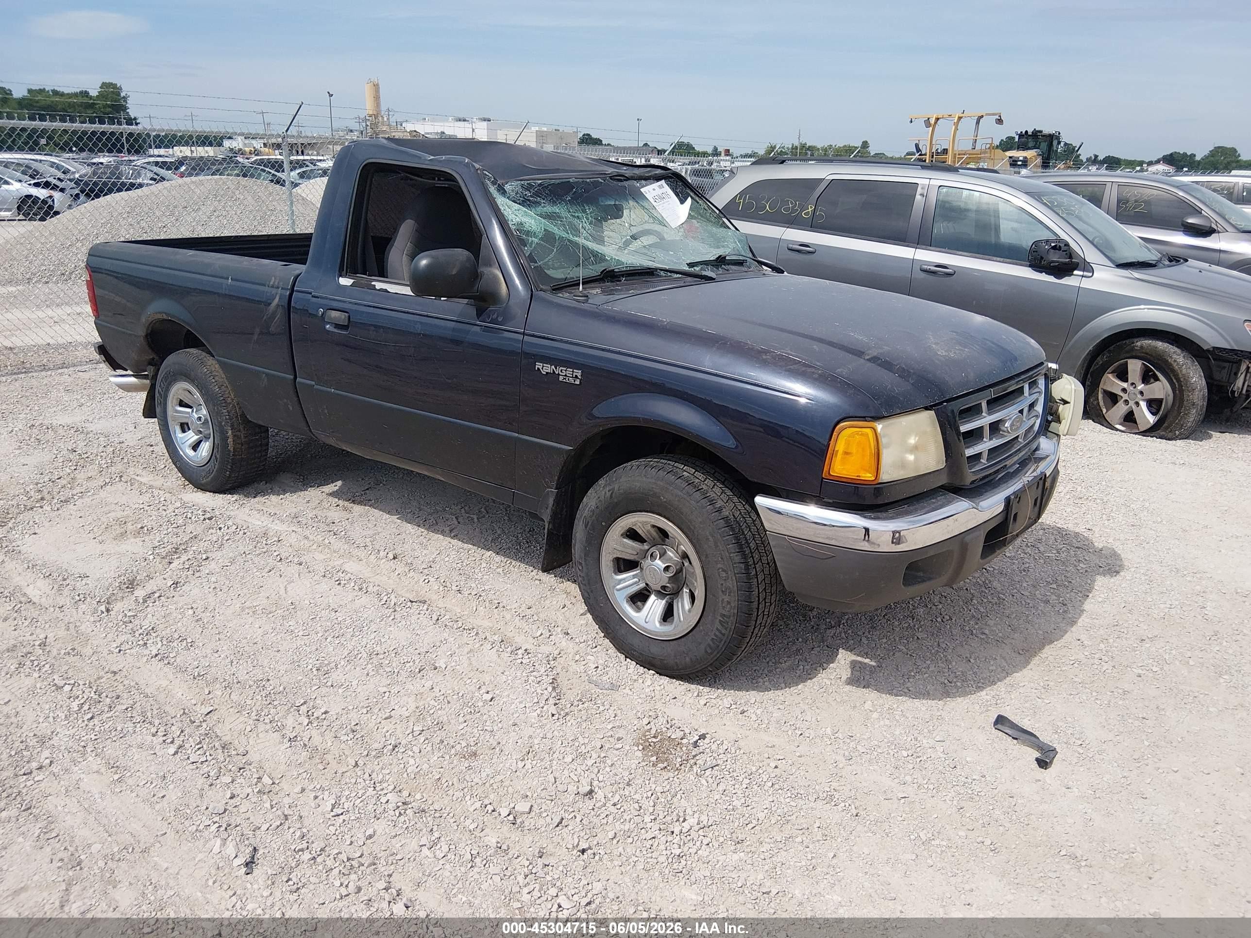 2002 Ford Ranger Xl/xlt Blue vin: 1FTYR10D42PA57233