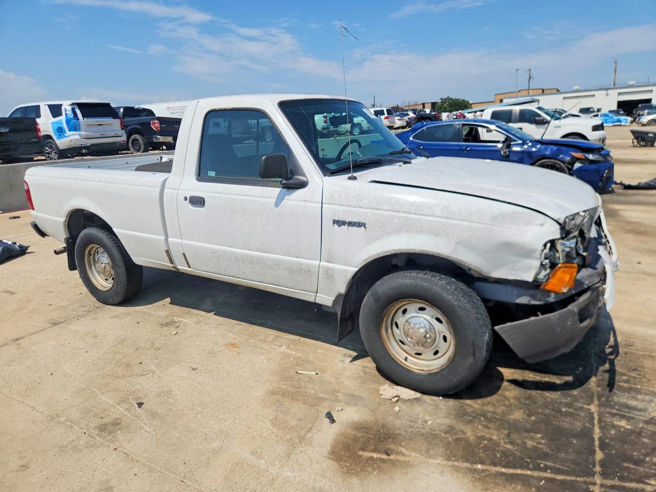 2002 Ford Ranger White vin: 1FTYR10D42PA76770