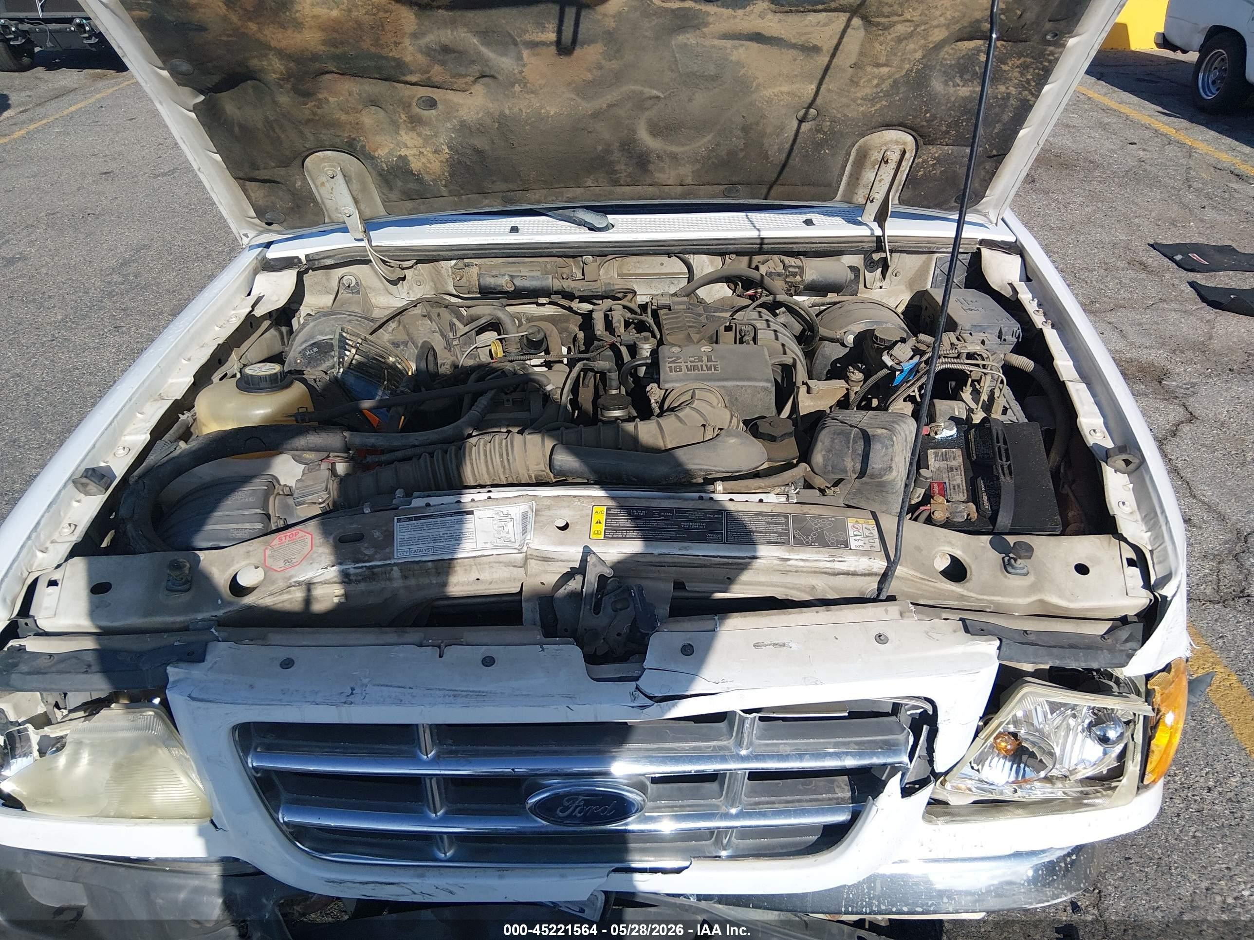 2002 Ford Ranger Xl/xlt Белый vin: 1FTYR10D42PB48017
