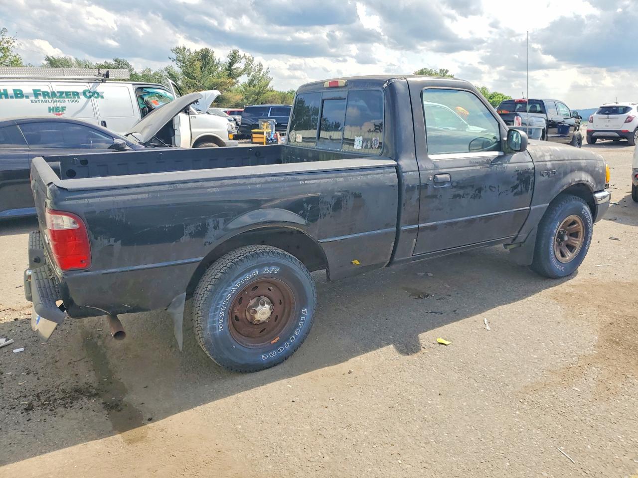 2002 Ford Ranger Black vin: 1FTYR10D42PB60037