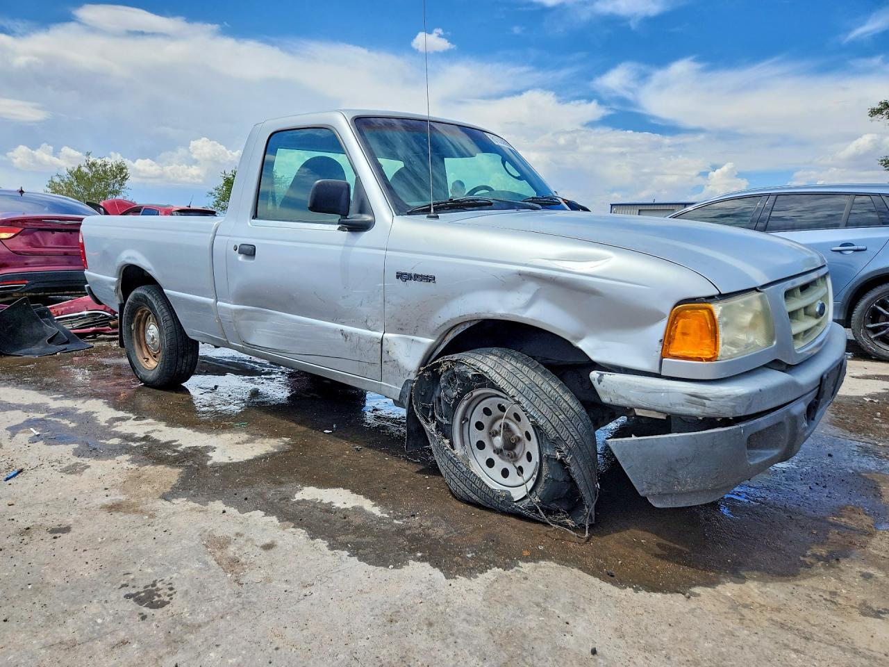 2003 Ford Ranger Silver vin: 1FTYR10D43PA11872