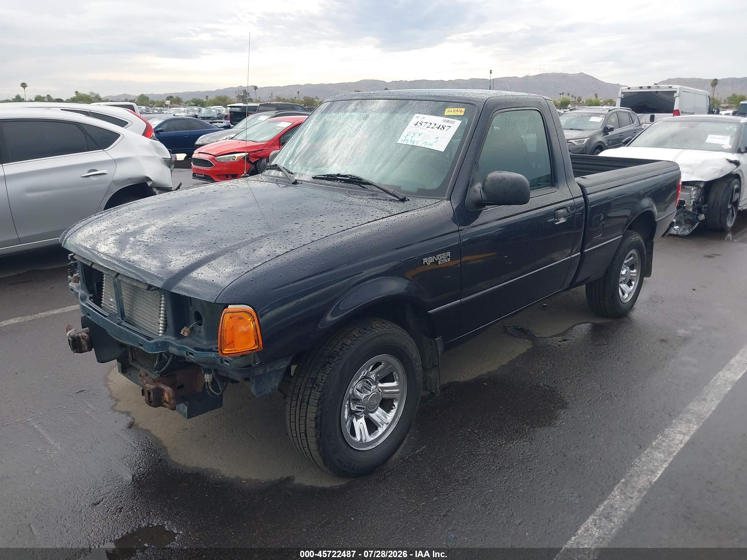 2003 Ford Ranger Xl/xlt Синий vin: 1FTYR10D43PA55161
