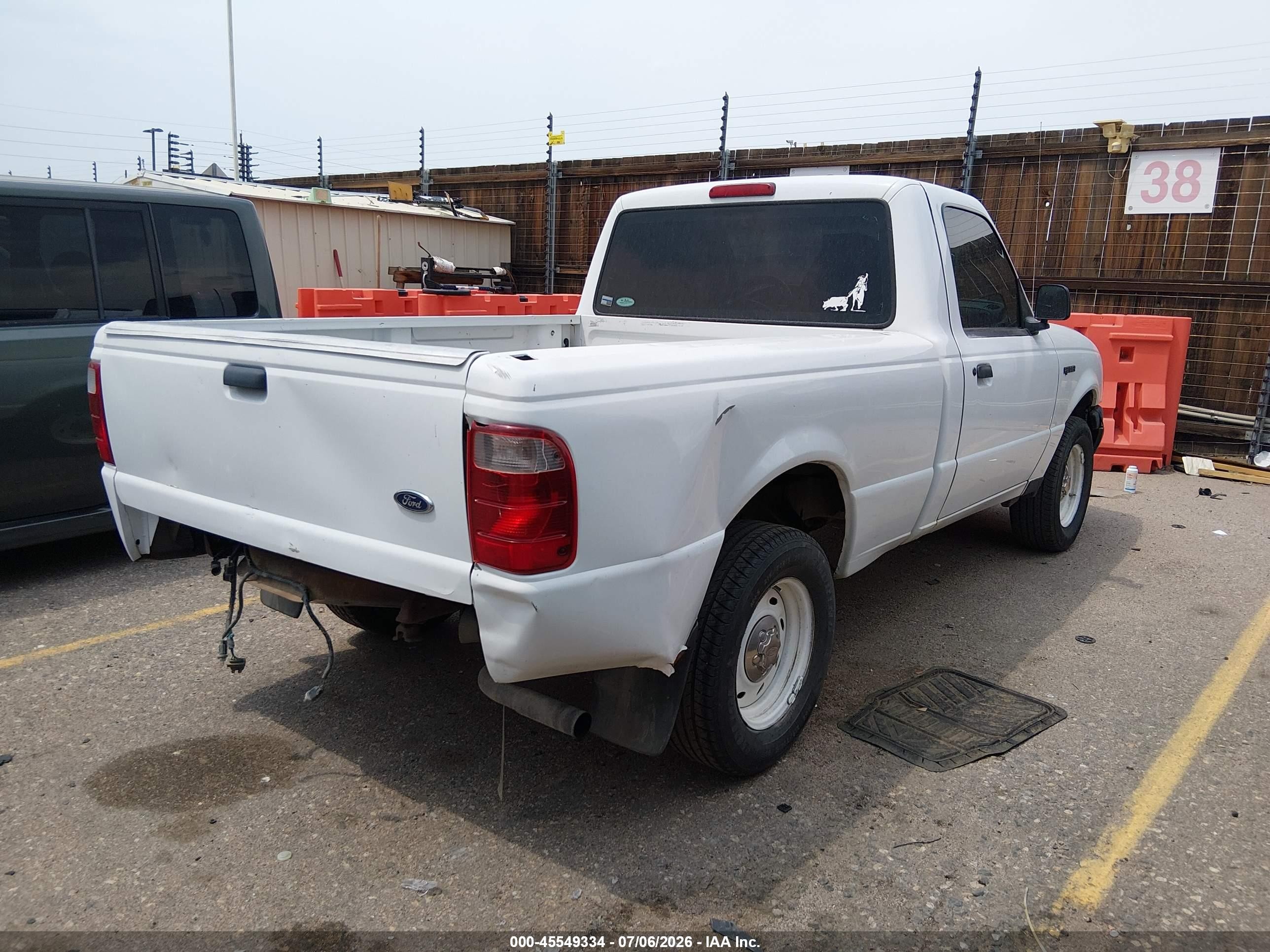 2003 Ford Ranger Xl/xlt Белый vin: 1FTYR10D43PB19649