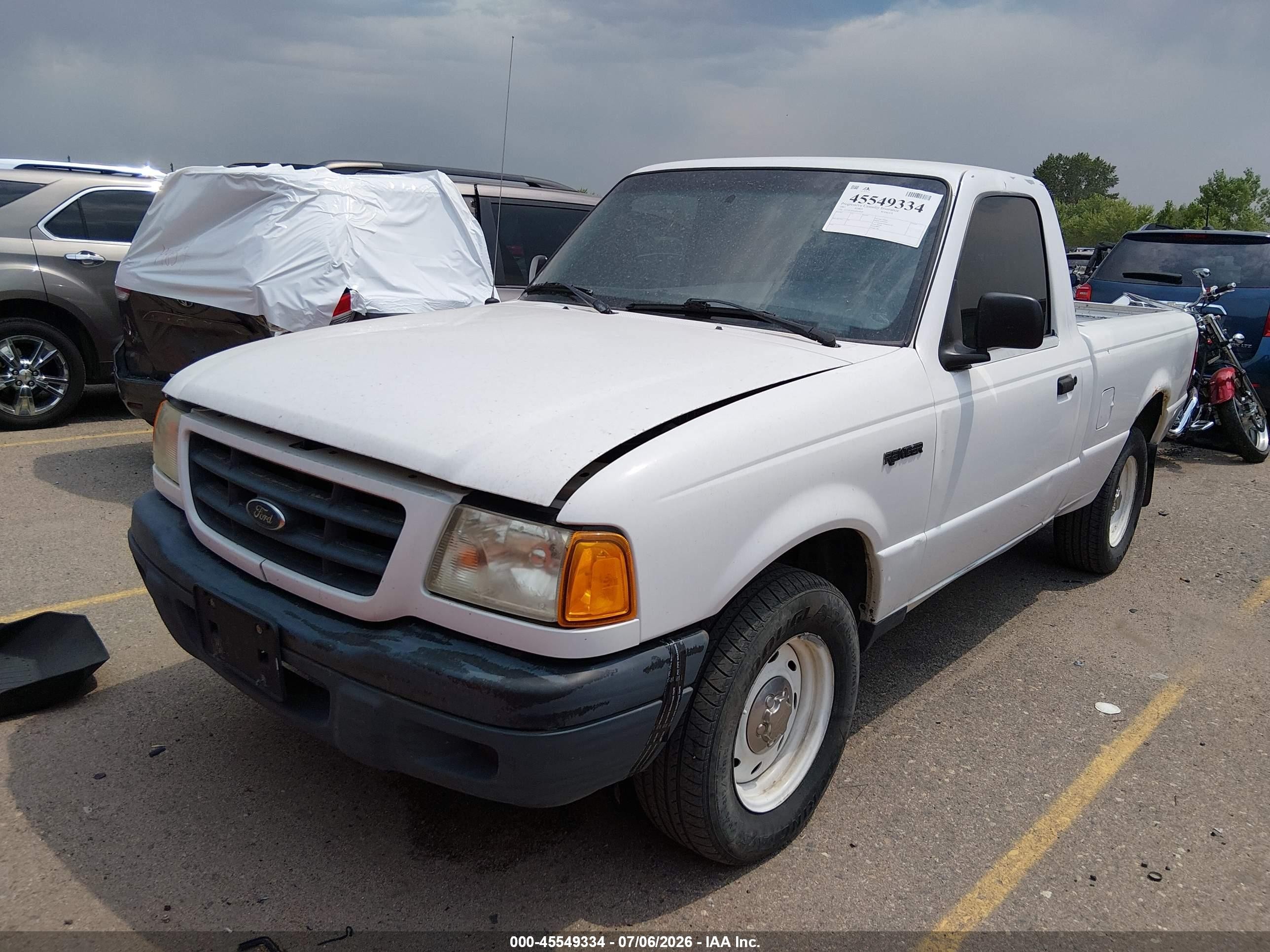 2003 Ford Ranger Xl/xlt Белый vin: 1FTYR10D43PB19649