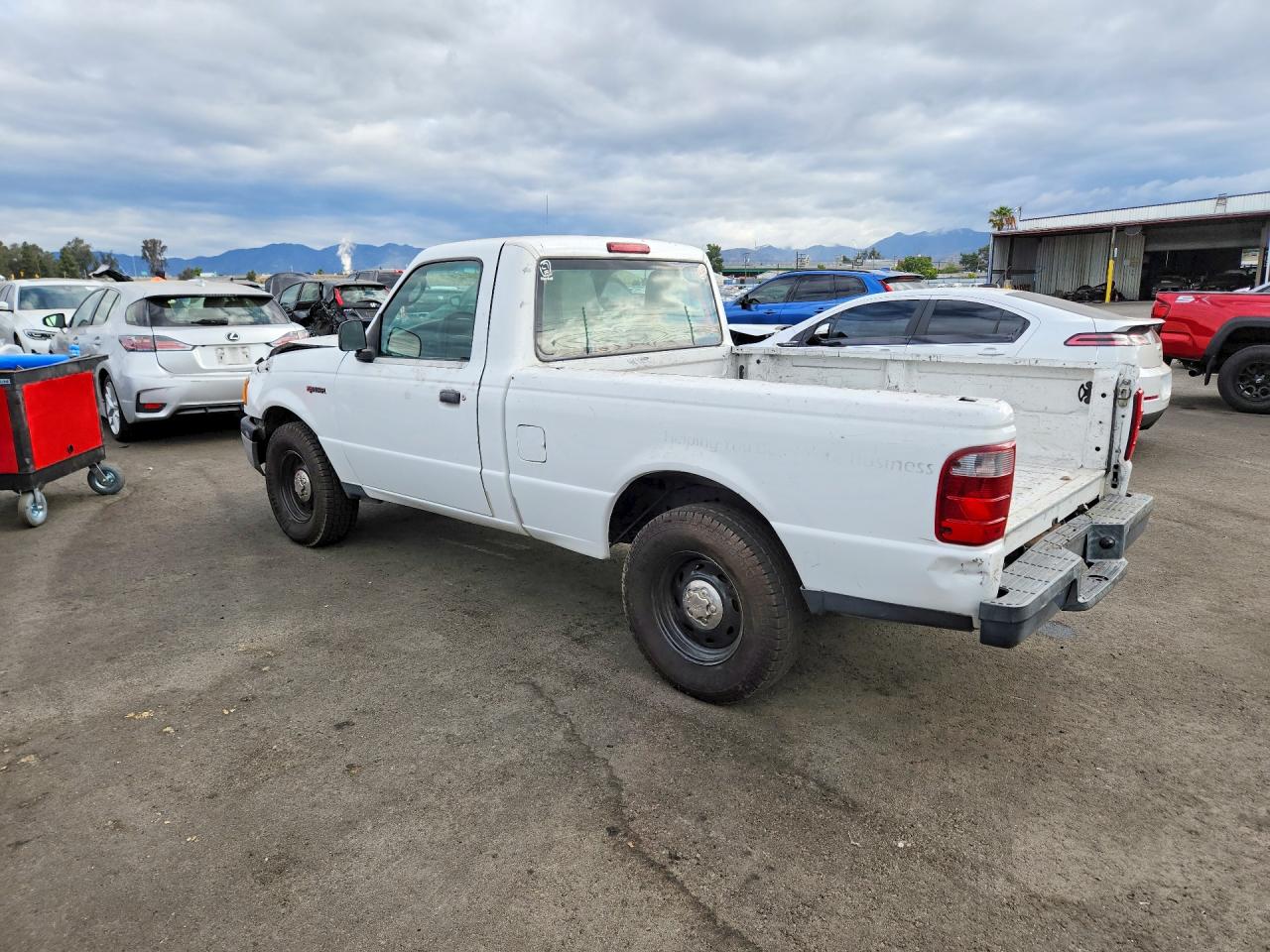 2004 Ford Ranger White vin: 1FTYR10D44PA58675